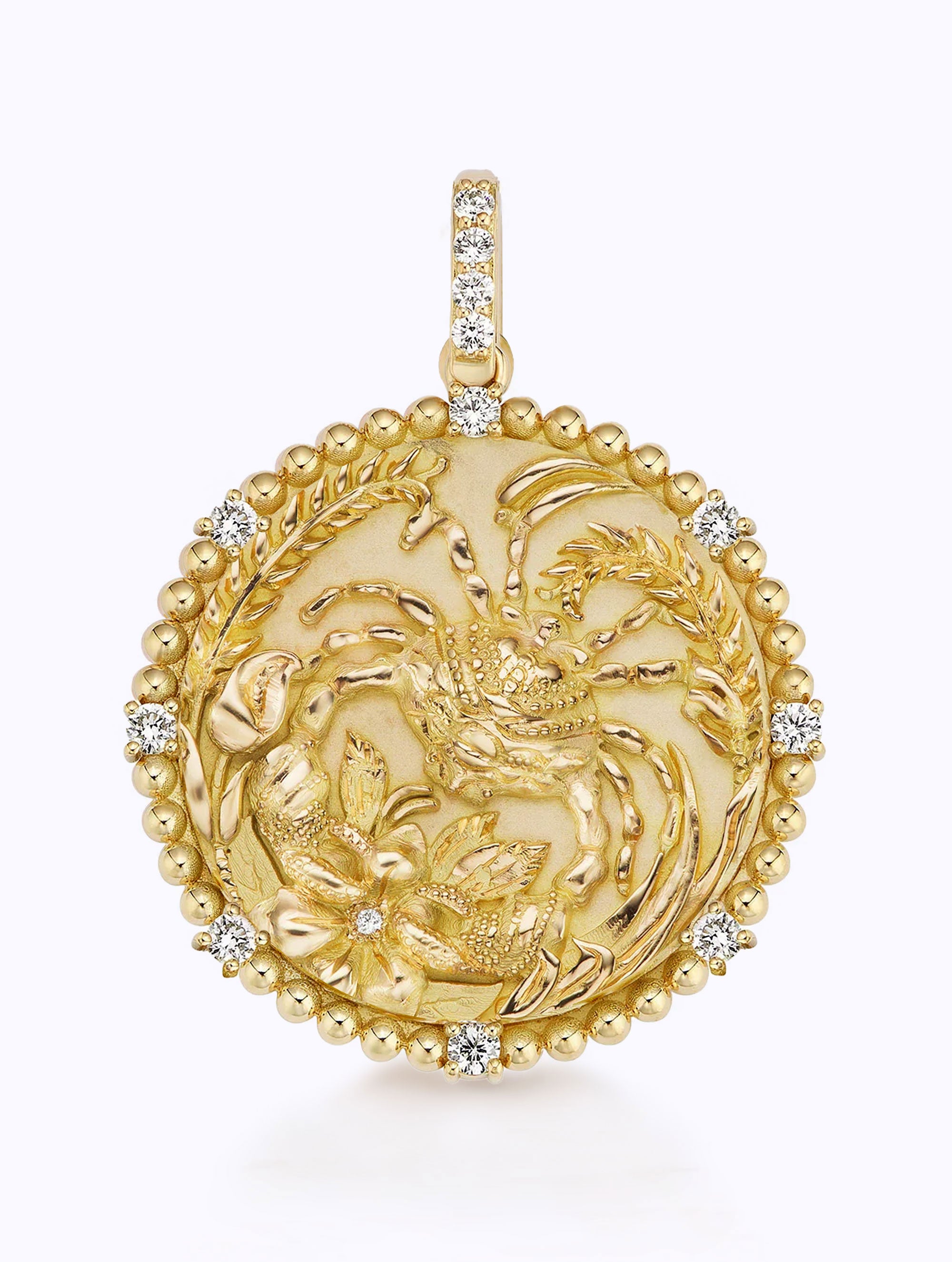 8 DIAMOND ZODIAC MEDALLION