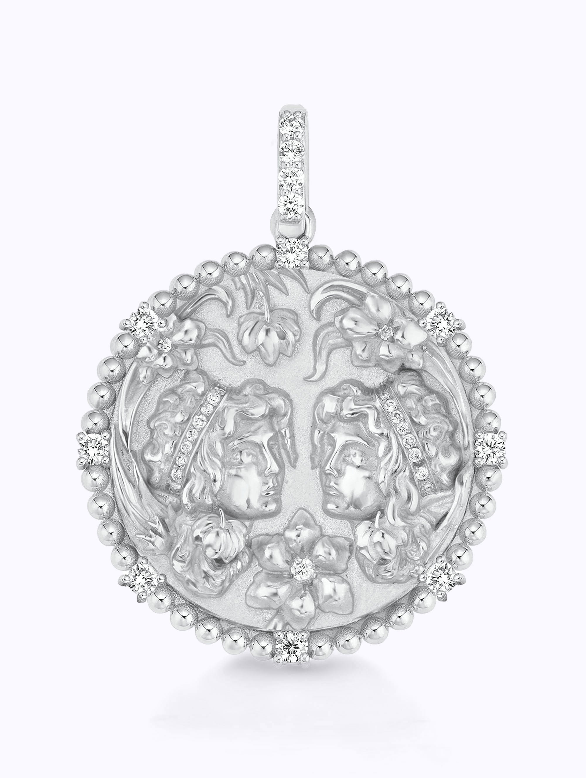 8 DIAMOND ZODIAC MEDALLION