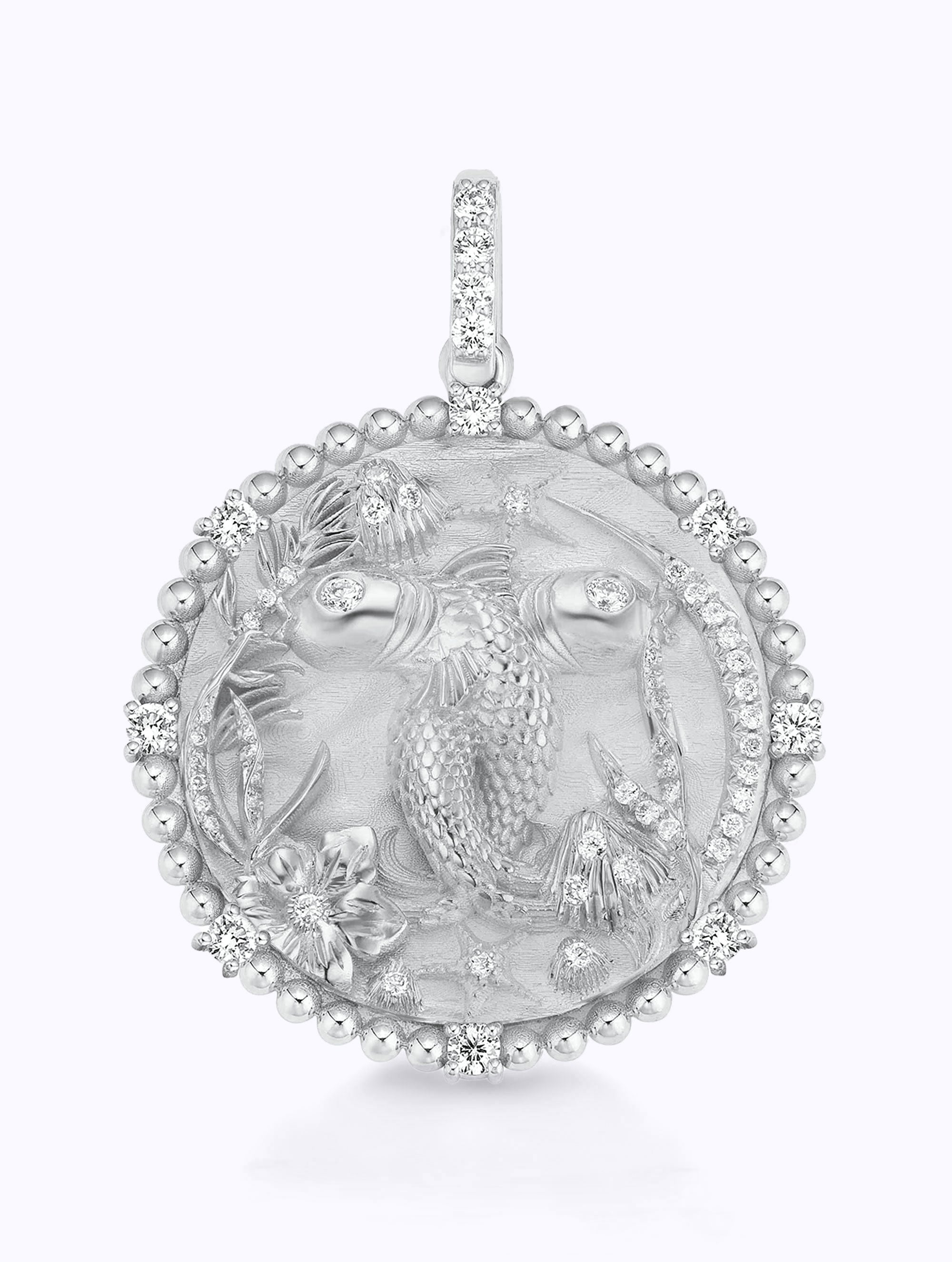 8 DIAMOND ZODIAC MEDALLION