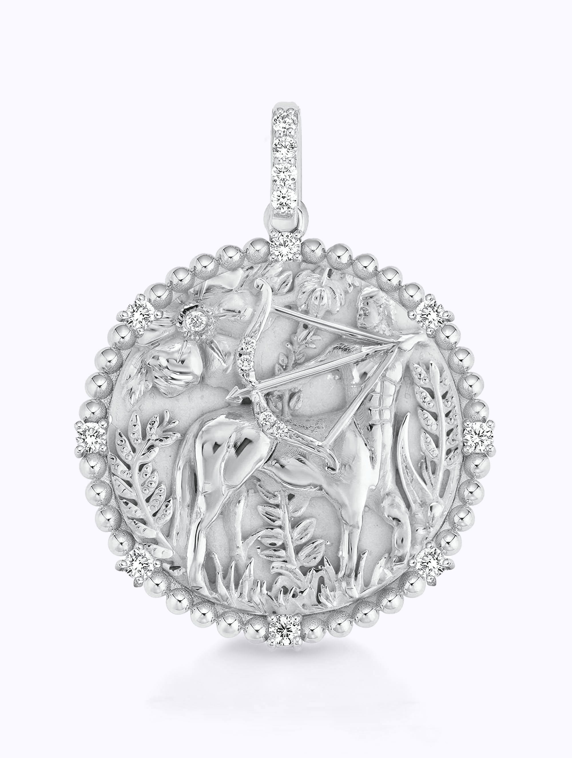 8 DIAMOND ZODIAC MEDALLION