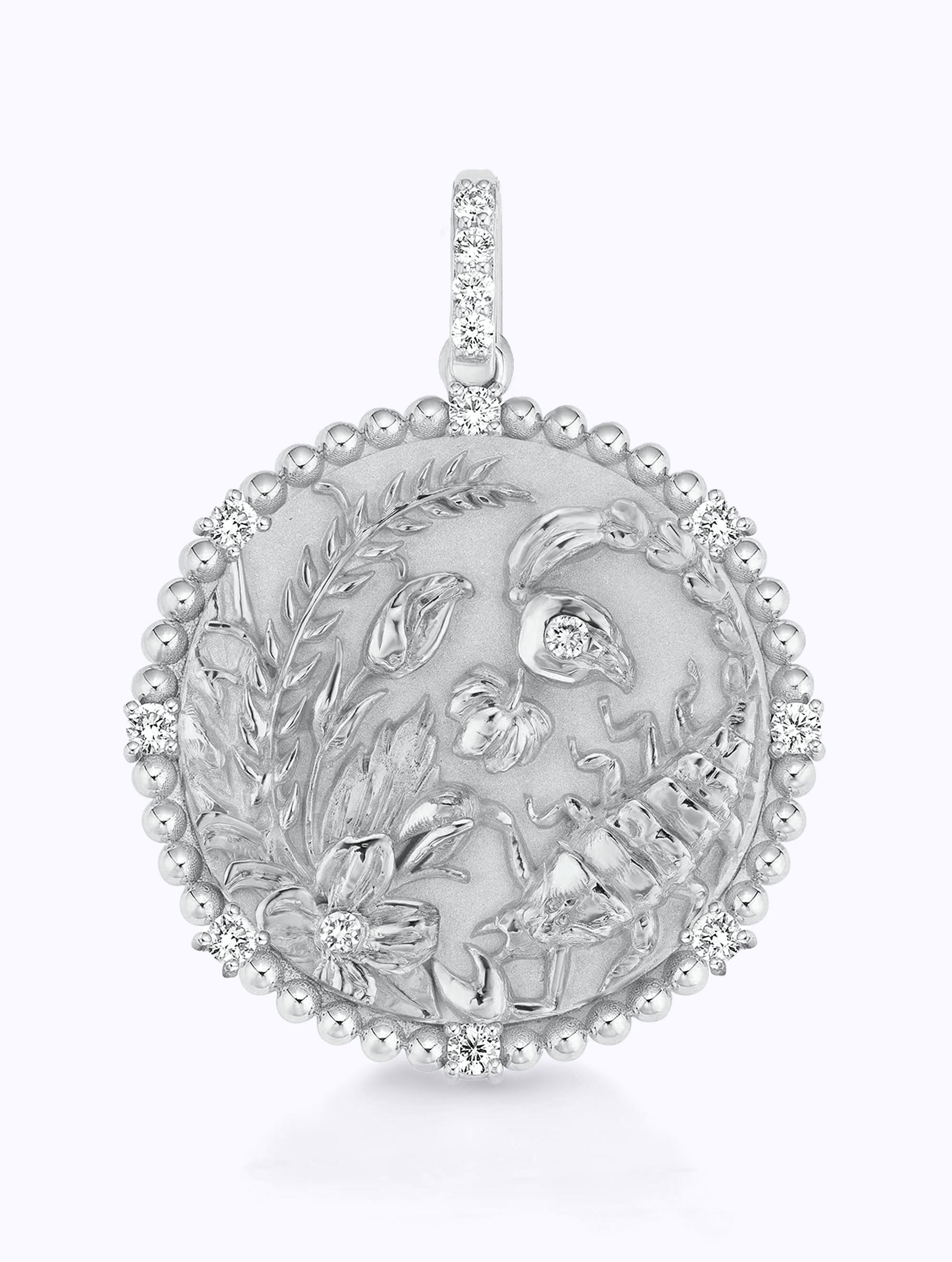 8 DIAMOND ZODIAC MEDALLION