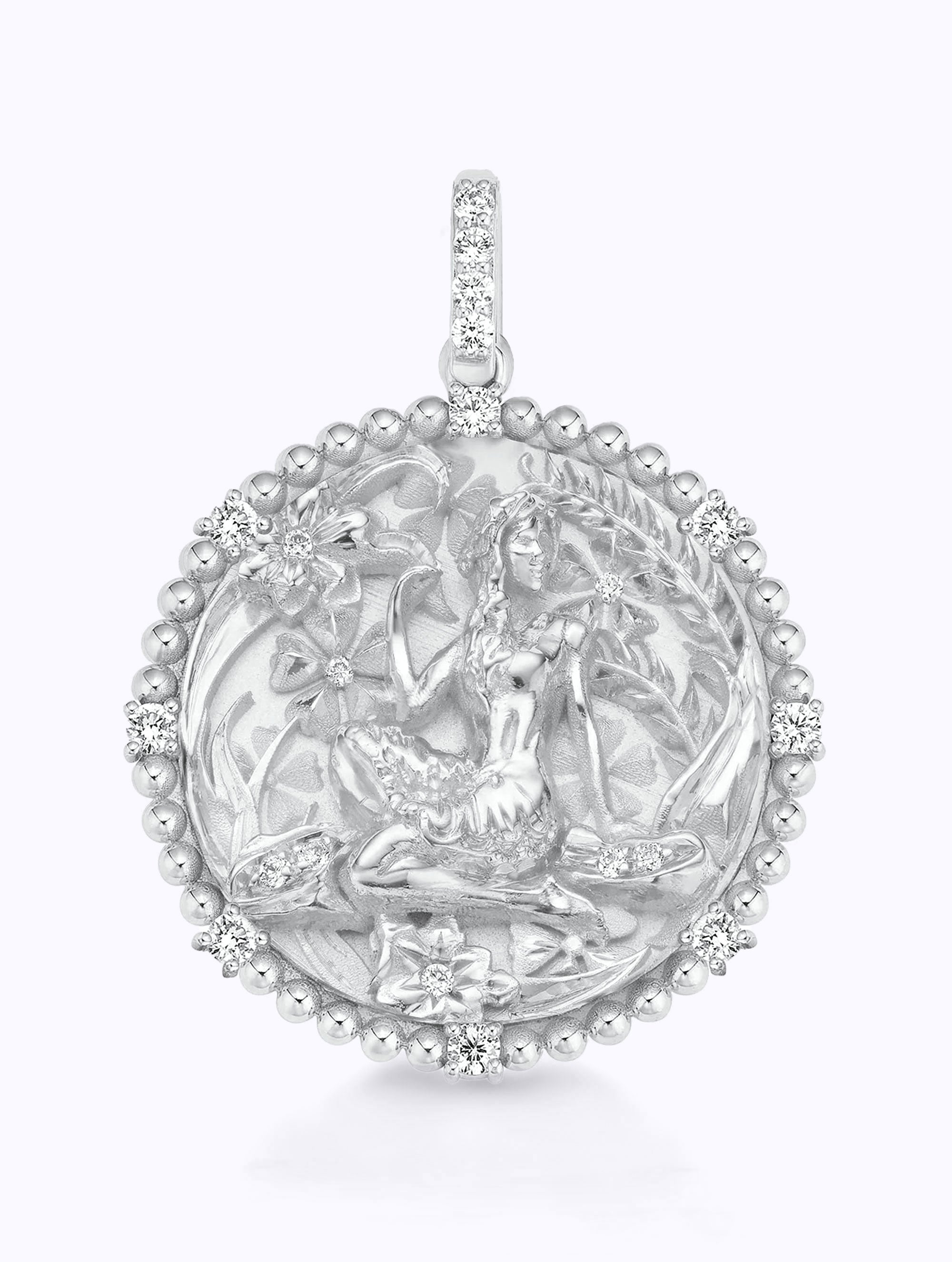 8 DIAMOND ZODIAC MEDALLION