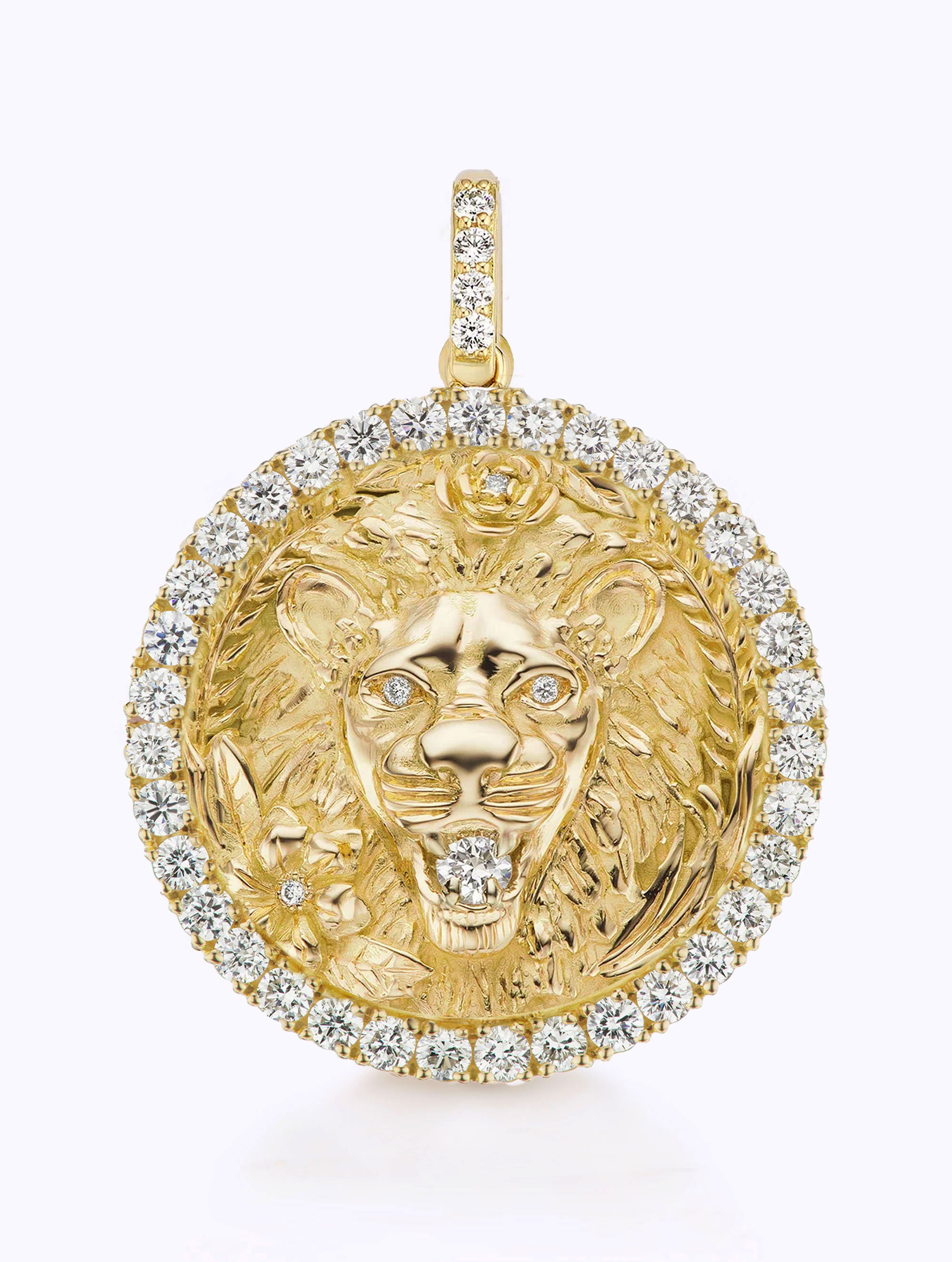 ALL DIAMOND ZODIAC MEDALLION