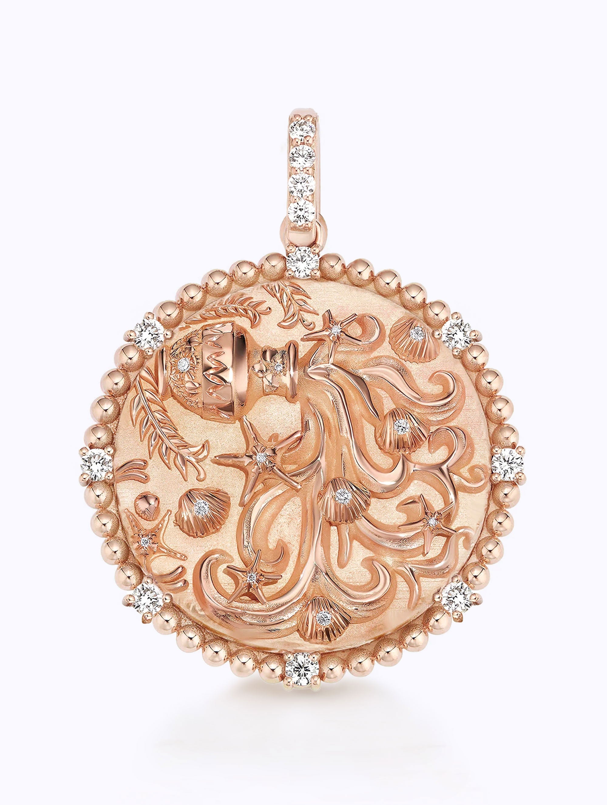8 DIAMOND ZODIAC MEDALLION