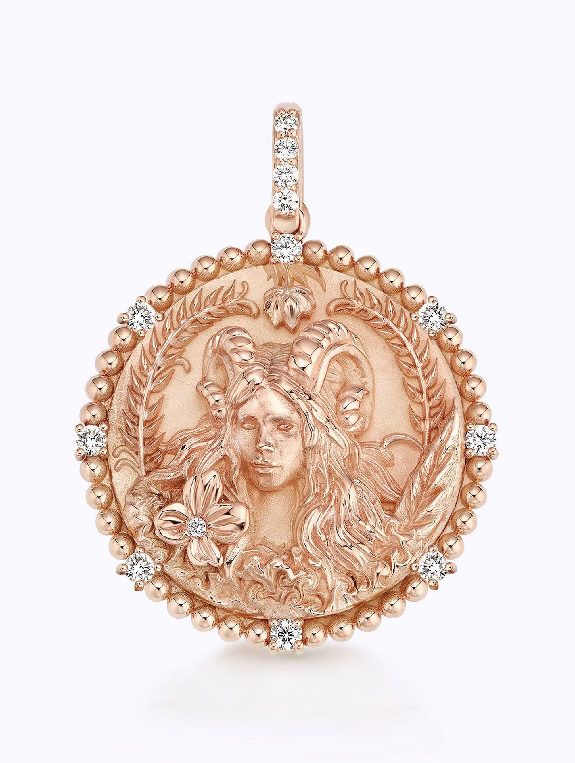 8 DIAMOND ZODIAC MEDALLION