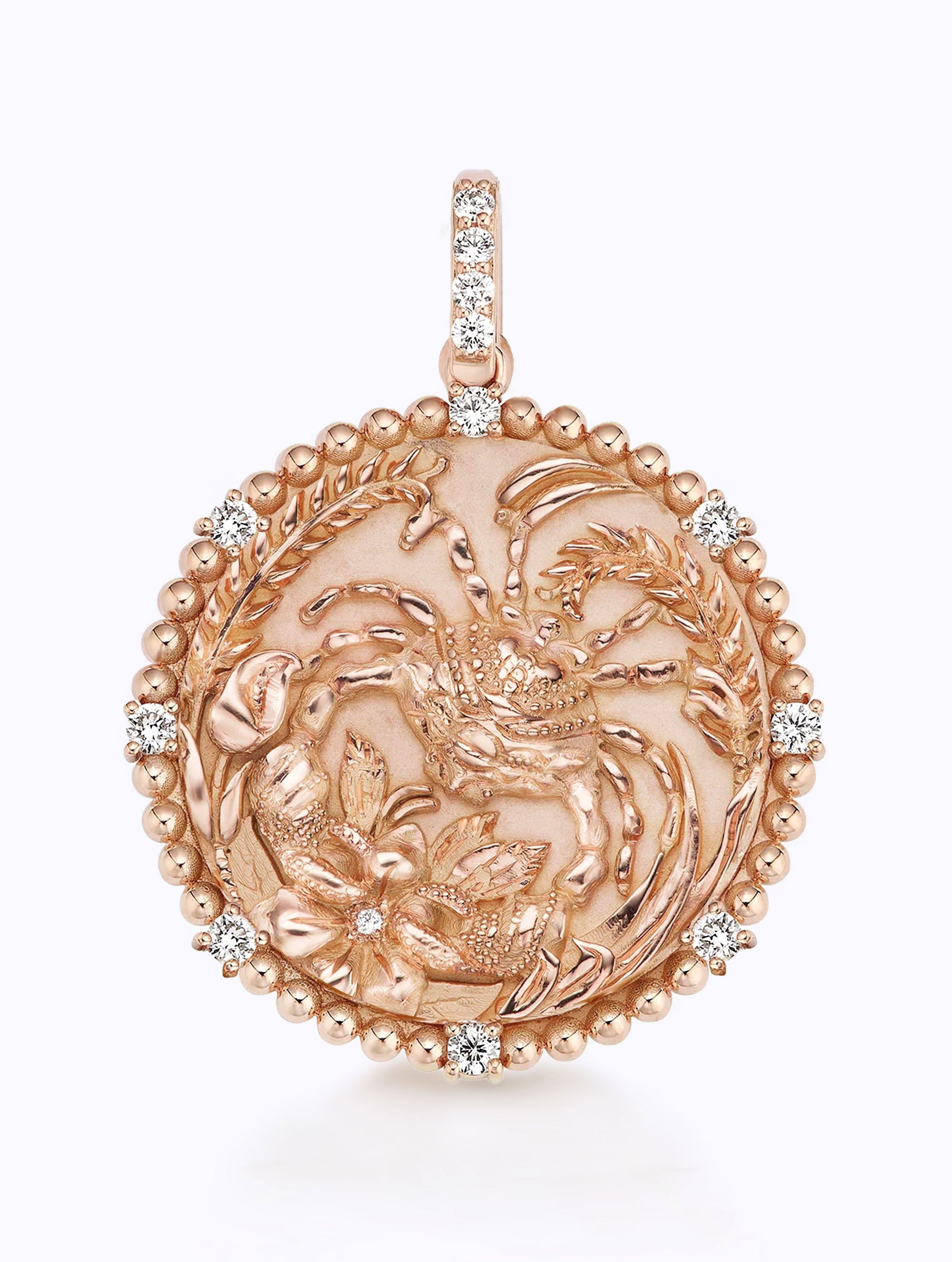 8 DIAMOND ZODIAC MEDALLION