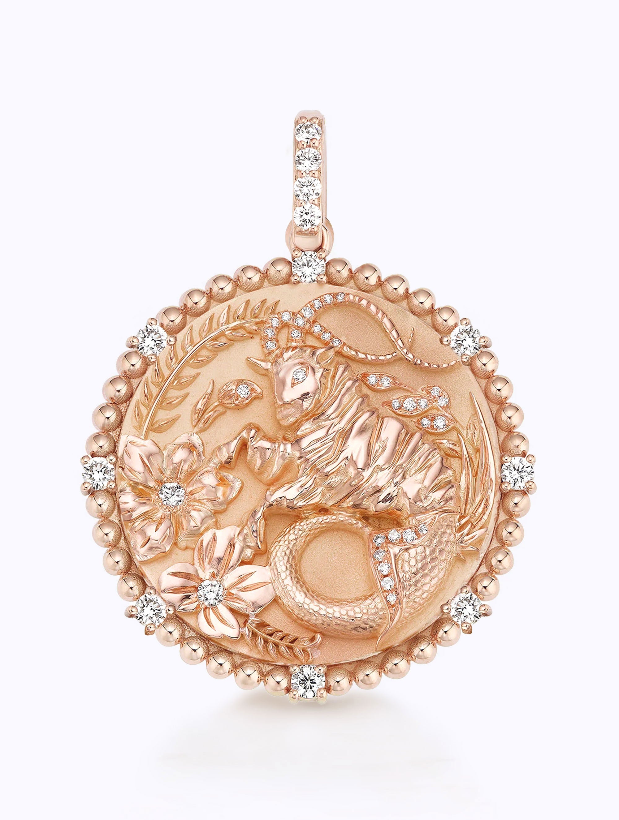 8 DIAMOND ZODIAC MEDALLION