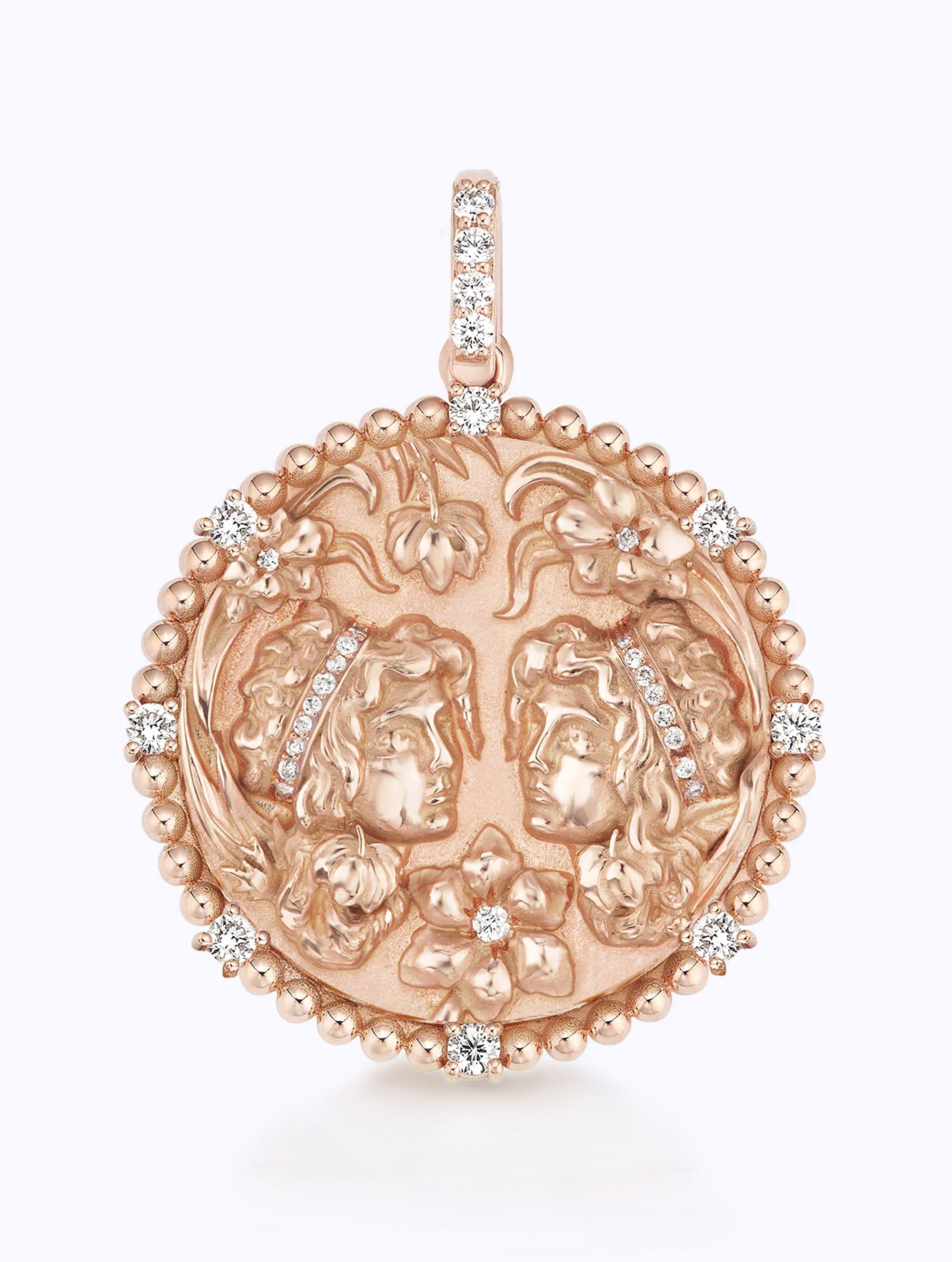 8 DIAMOND ZODIAC MEDALLION
