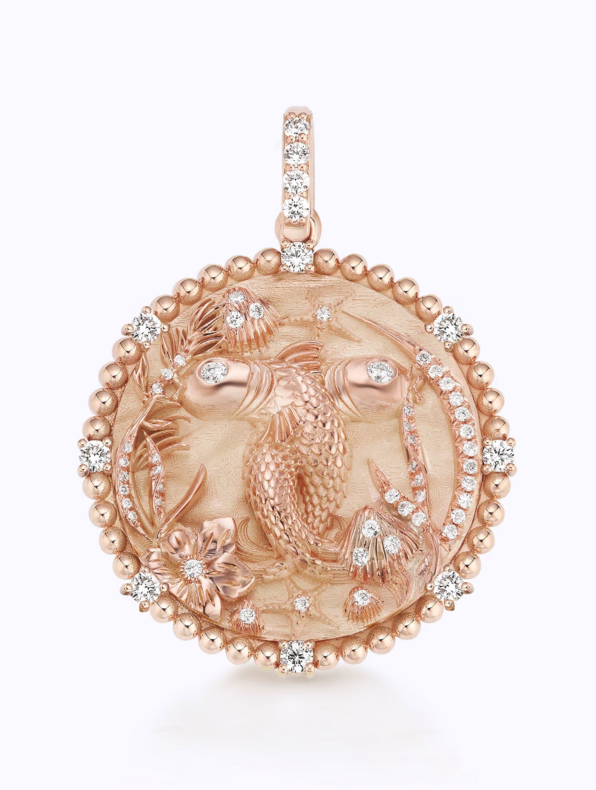 8 DIAMOND ZODIAC MEDALLION