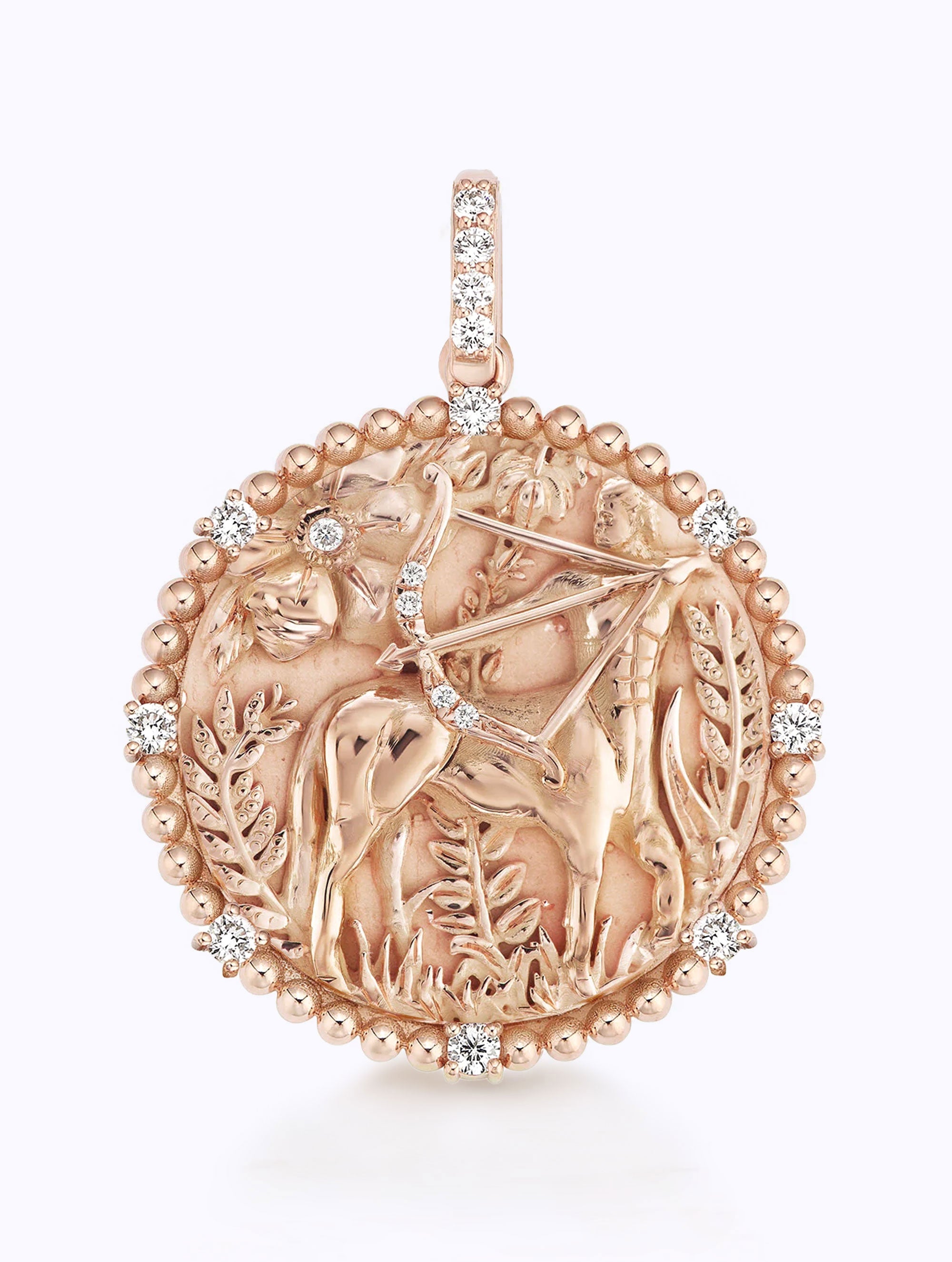 8 DIAMOND ZODIAC MEDALLION
