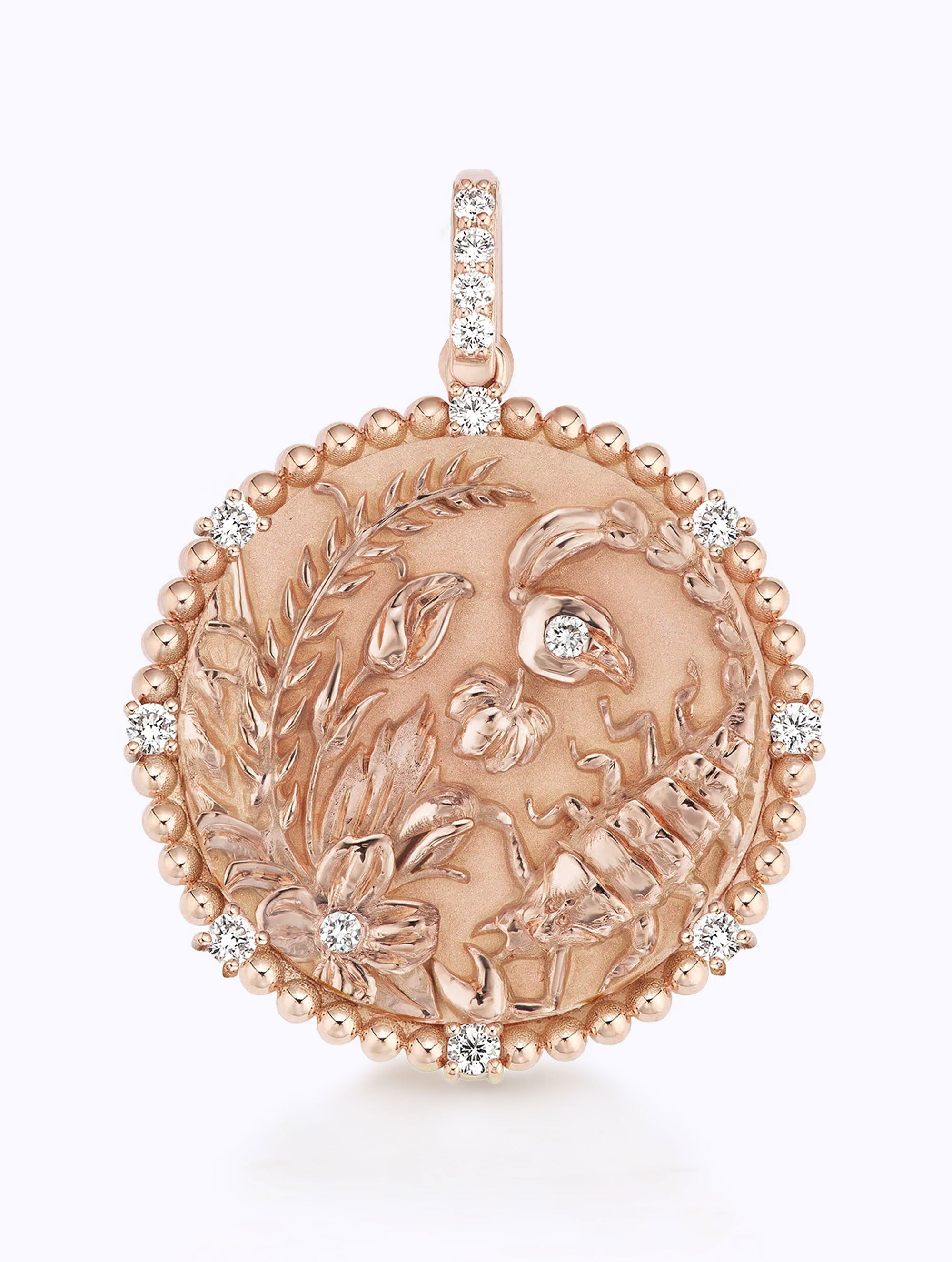 8 DIAMOND ZODIAC MEDALLION