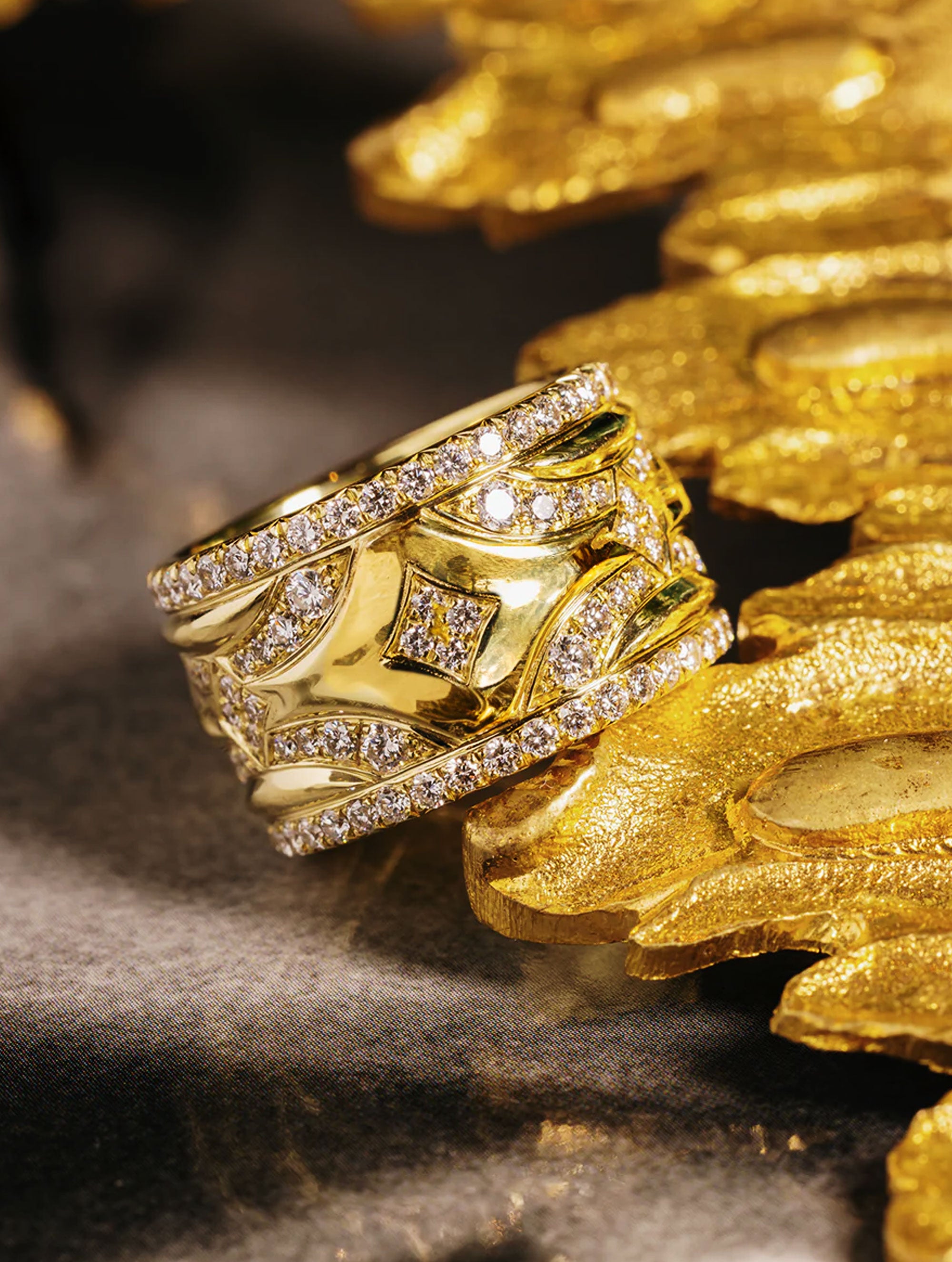 JUMBO ATHENA DIAMOND PATHWAYS RING