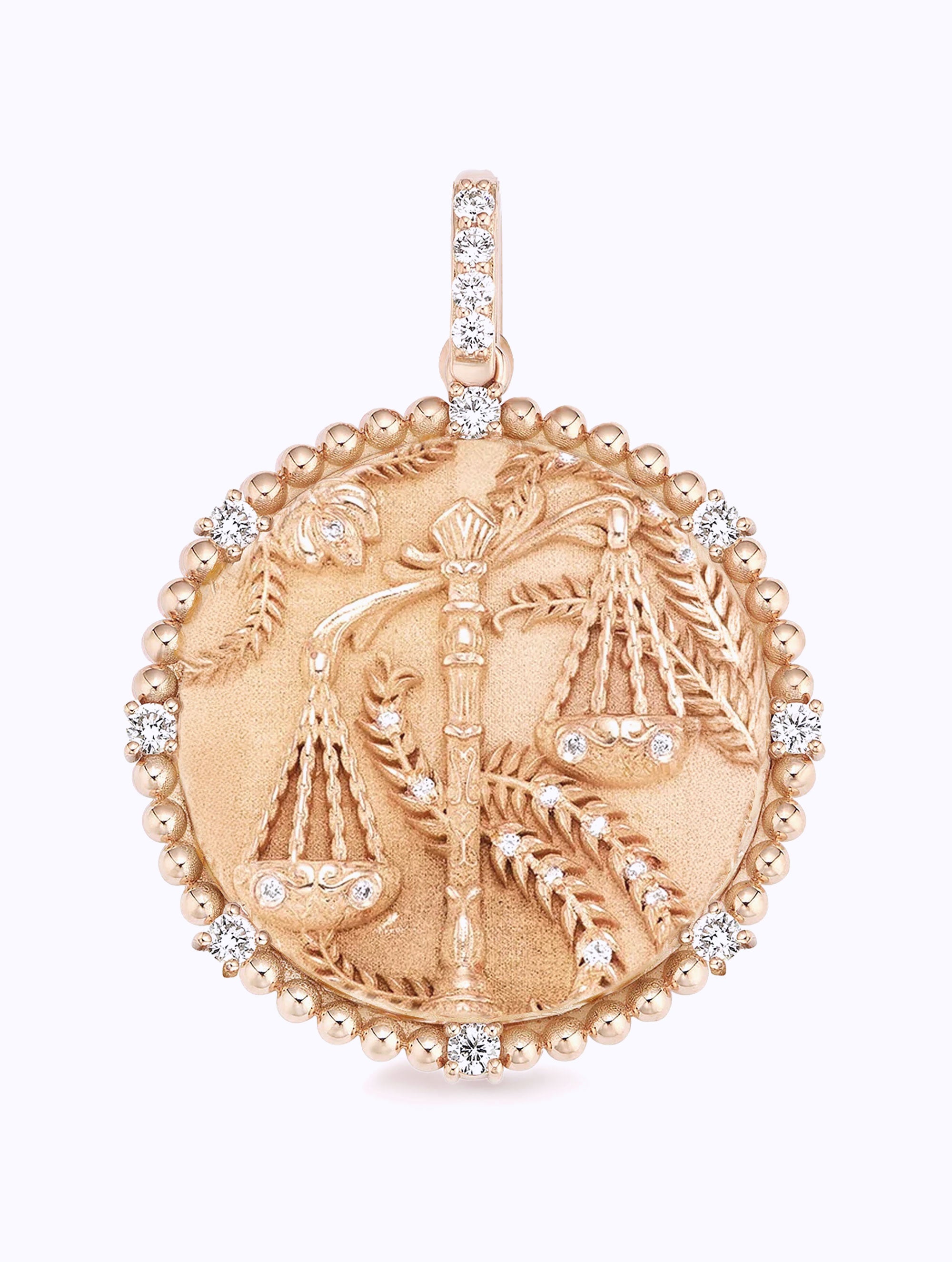 8 DIAMOND ZODIAC MEDALLION