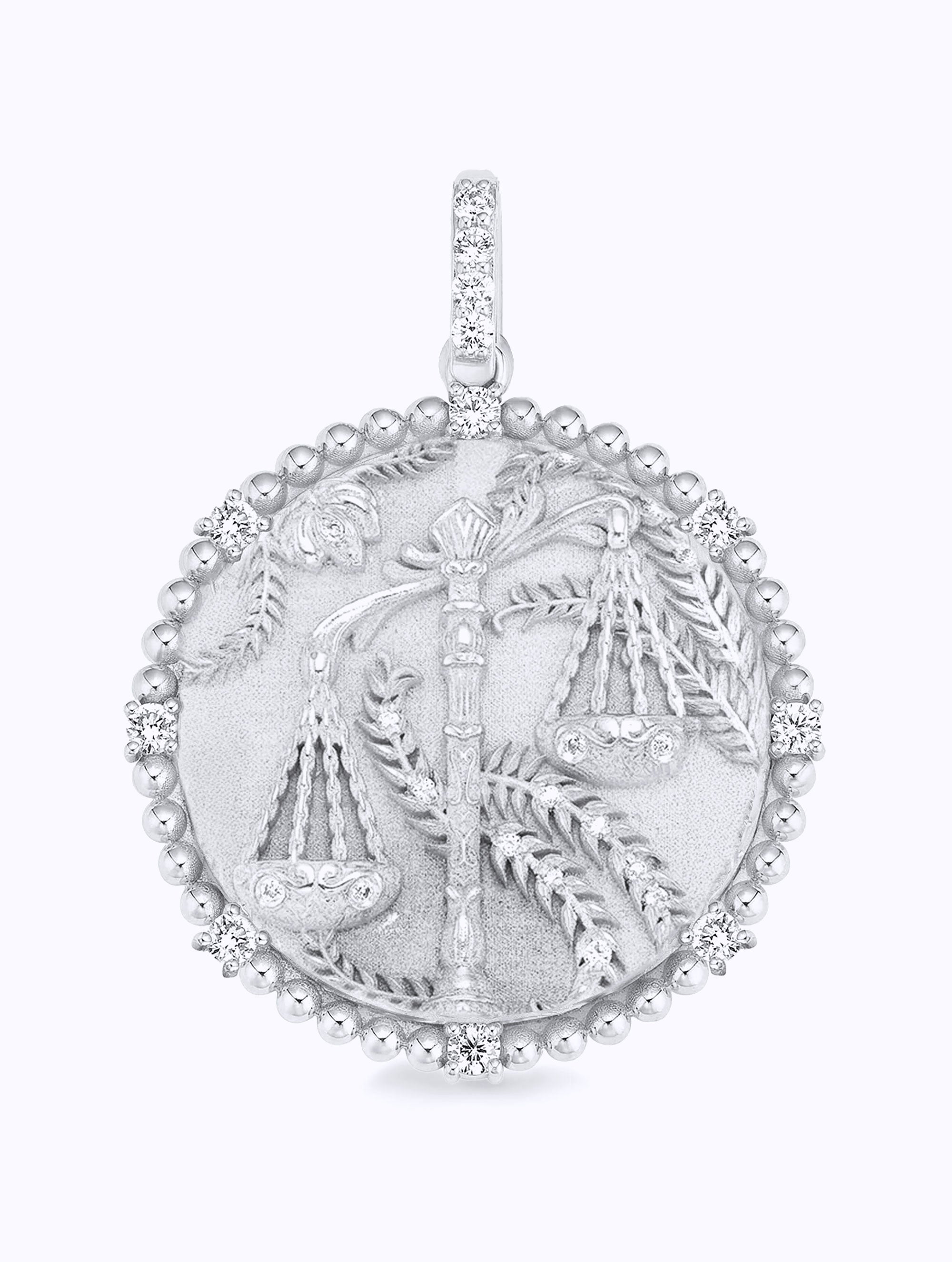 8 DIAMOND ZODIAC MEDALLION