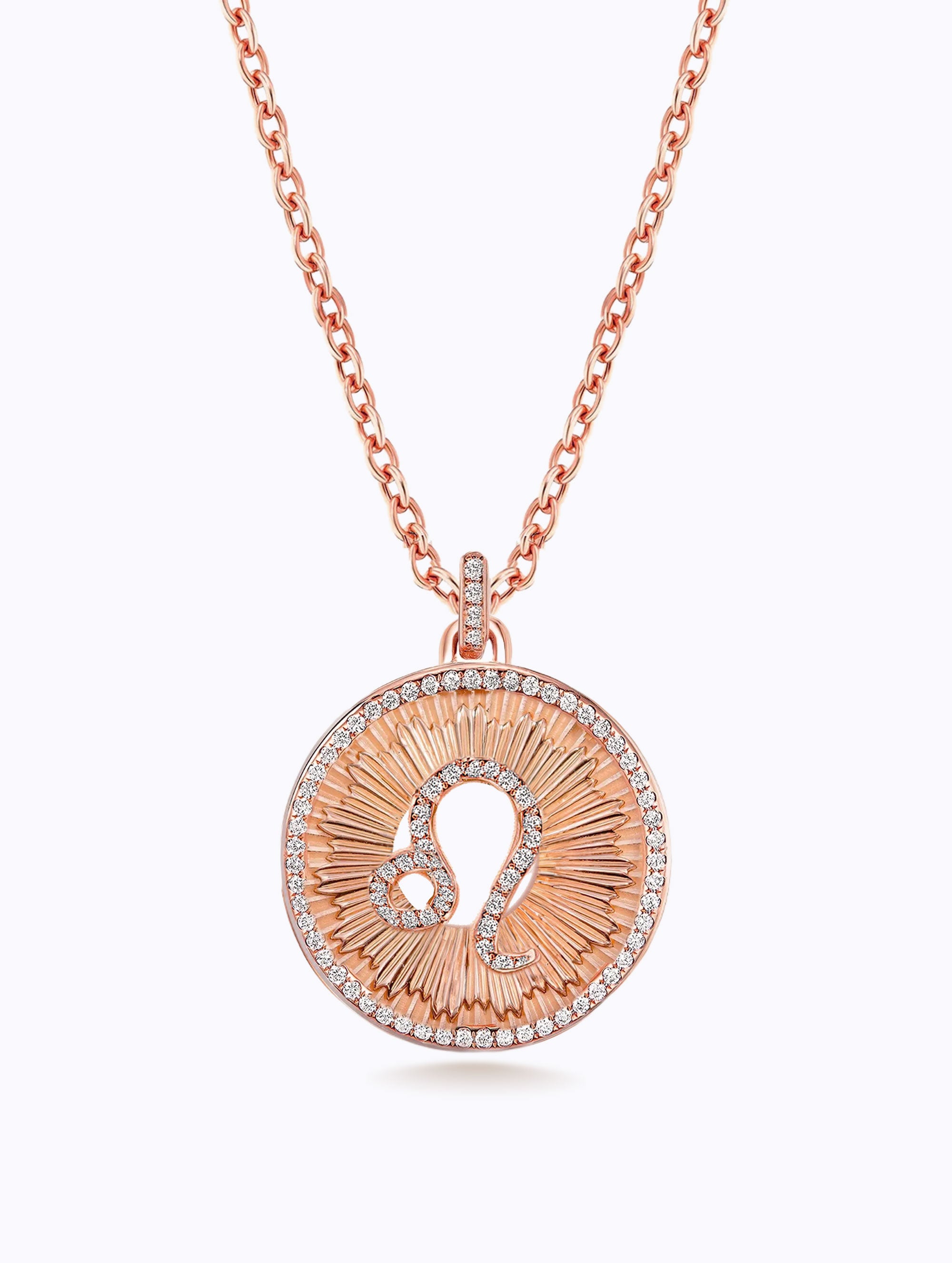 Aurora All Diamond Zodiac Medallion