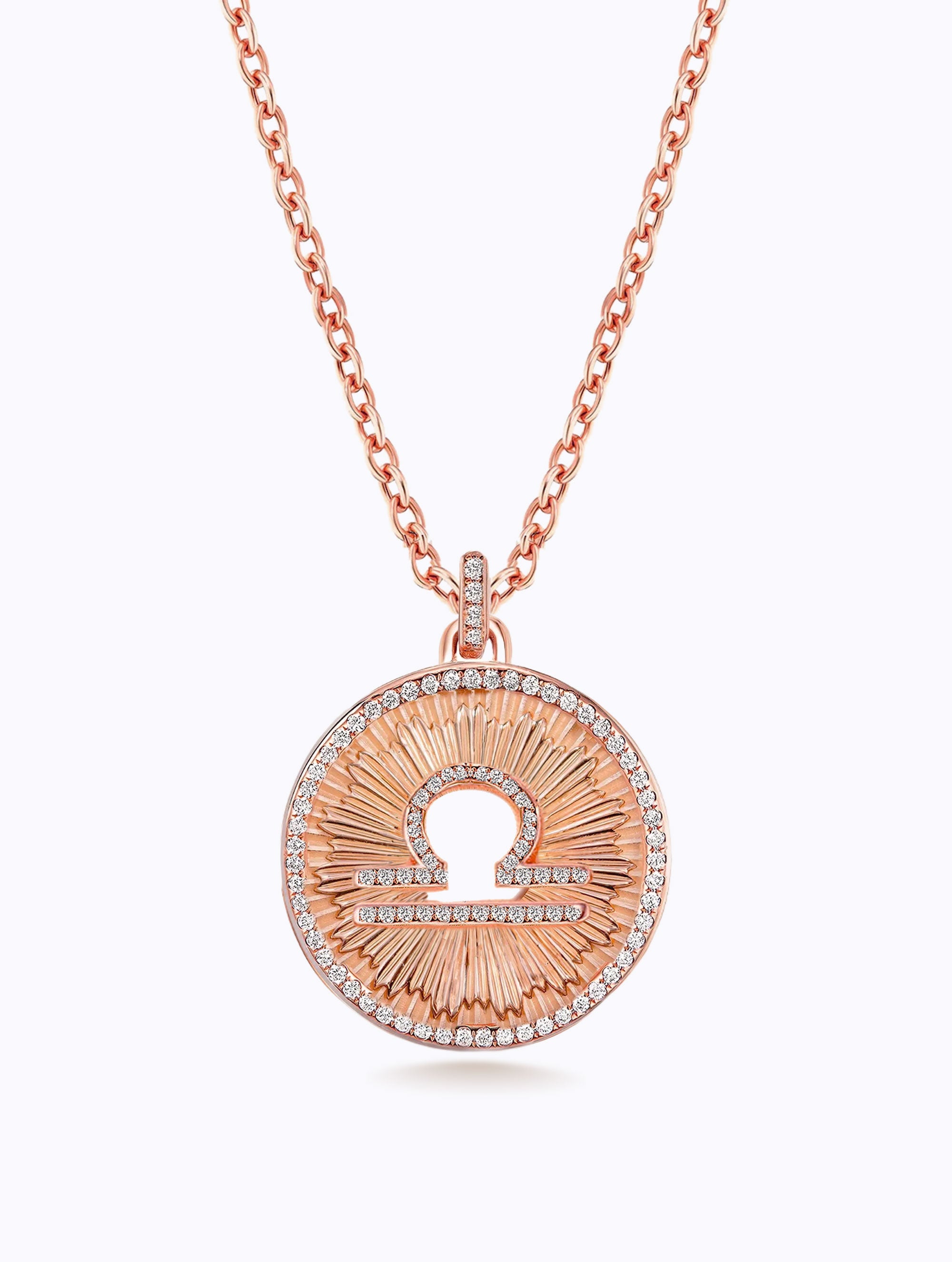 Aurora All Diamond Zodiac Medallion