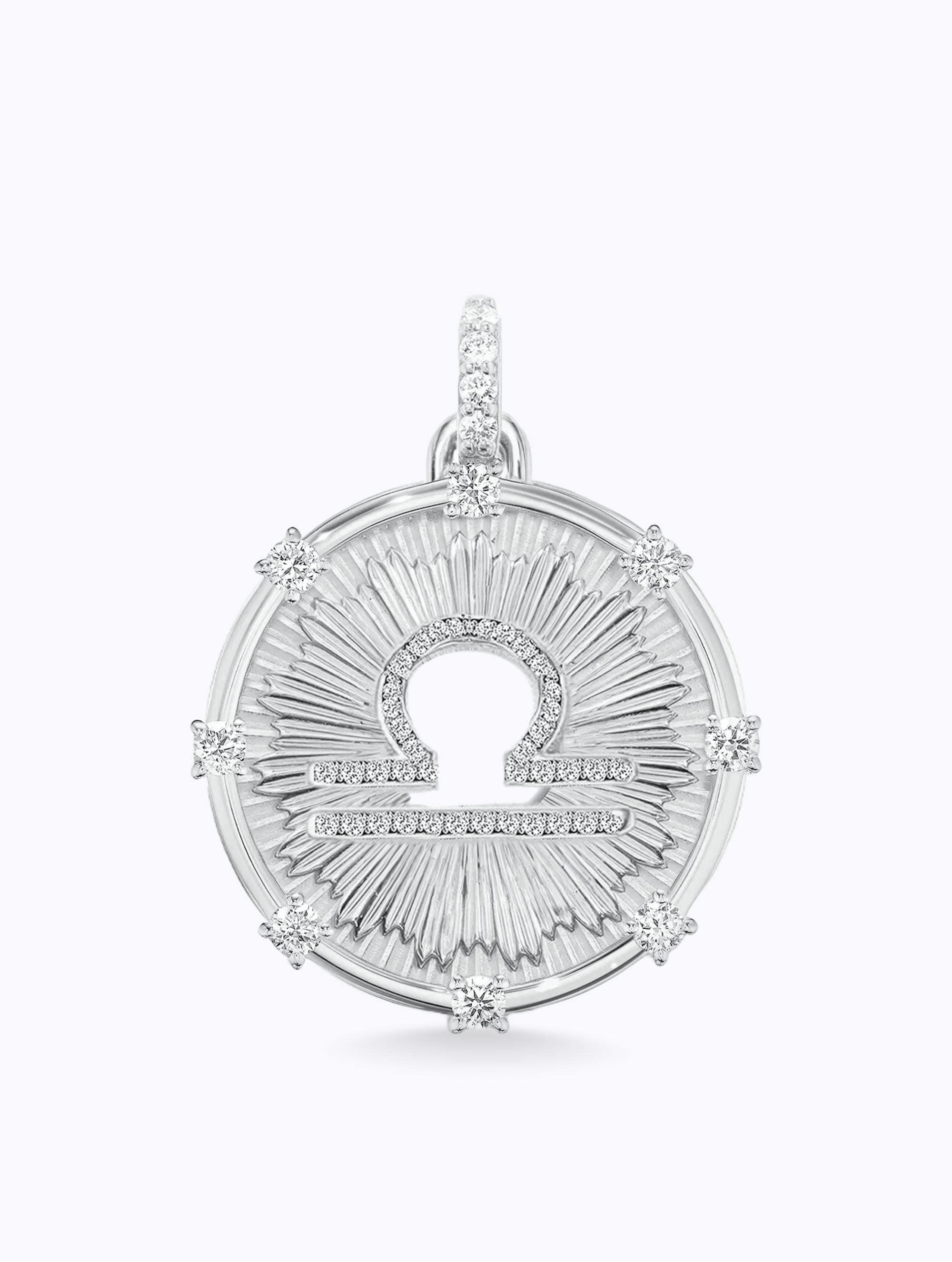 Aurora Diamond Zodiac Medallion