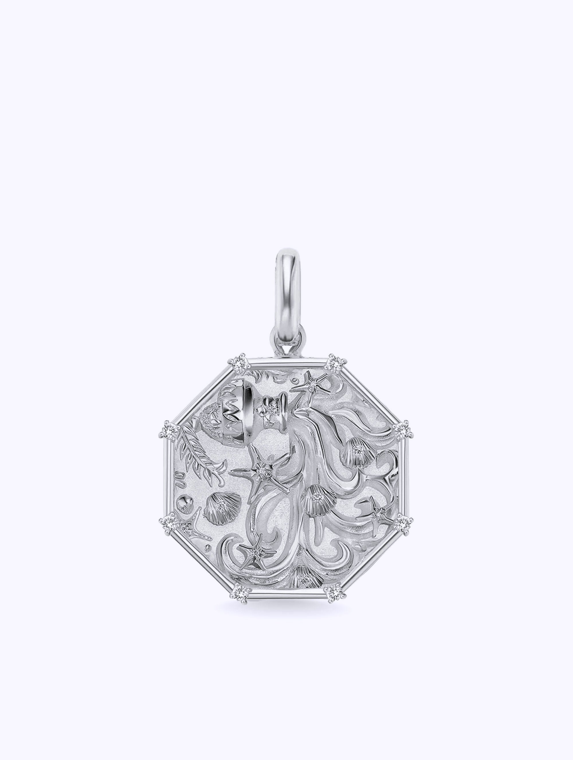 8 DIAMOND TALISMAN ZODIAC MEDALLION