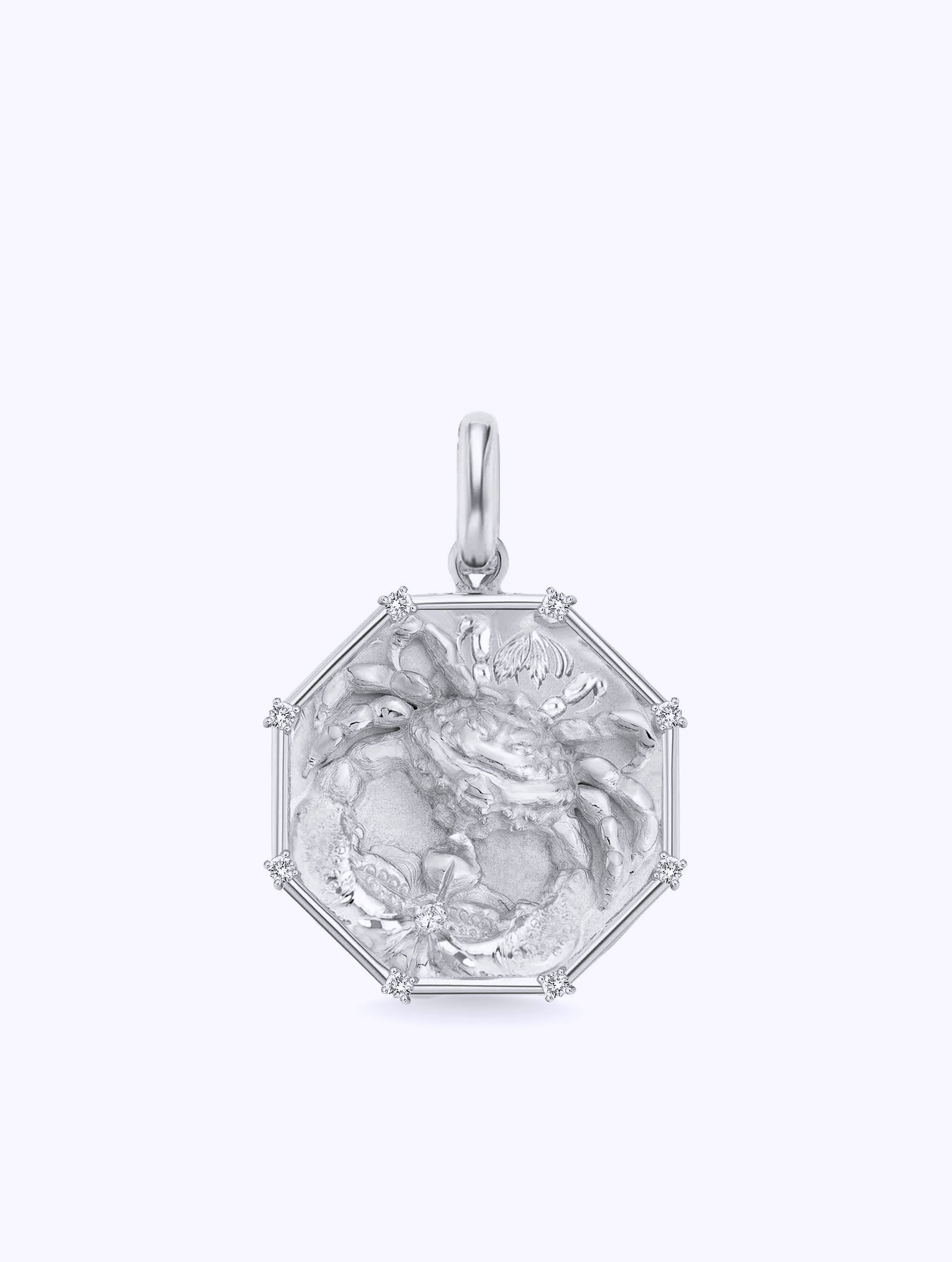 8 DIAMOND TALISMAN ZODIAC MEDALLION