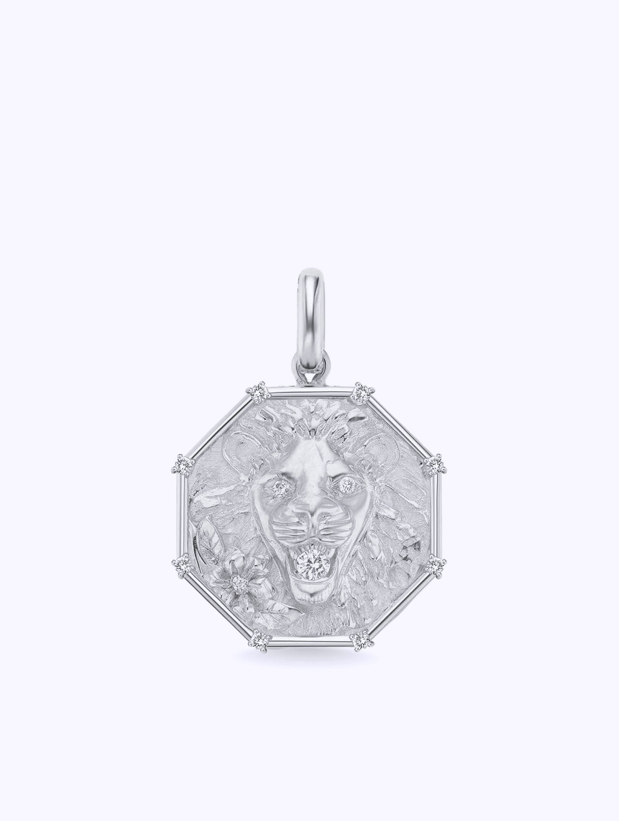 8 DIAMOND TALISMAN ZODIAC MEDALLION