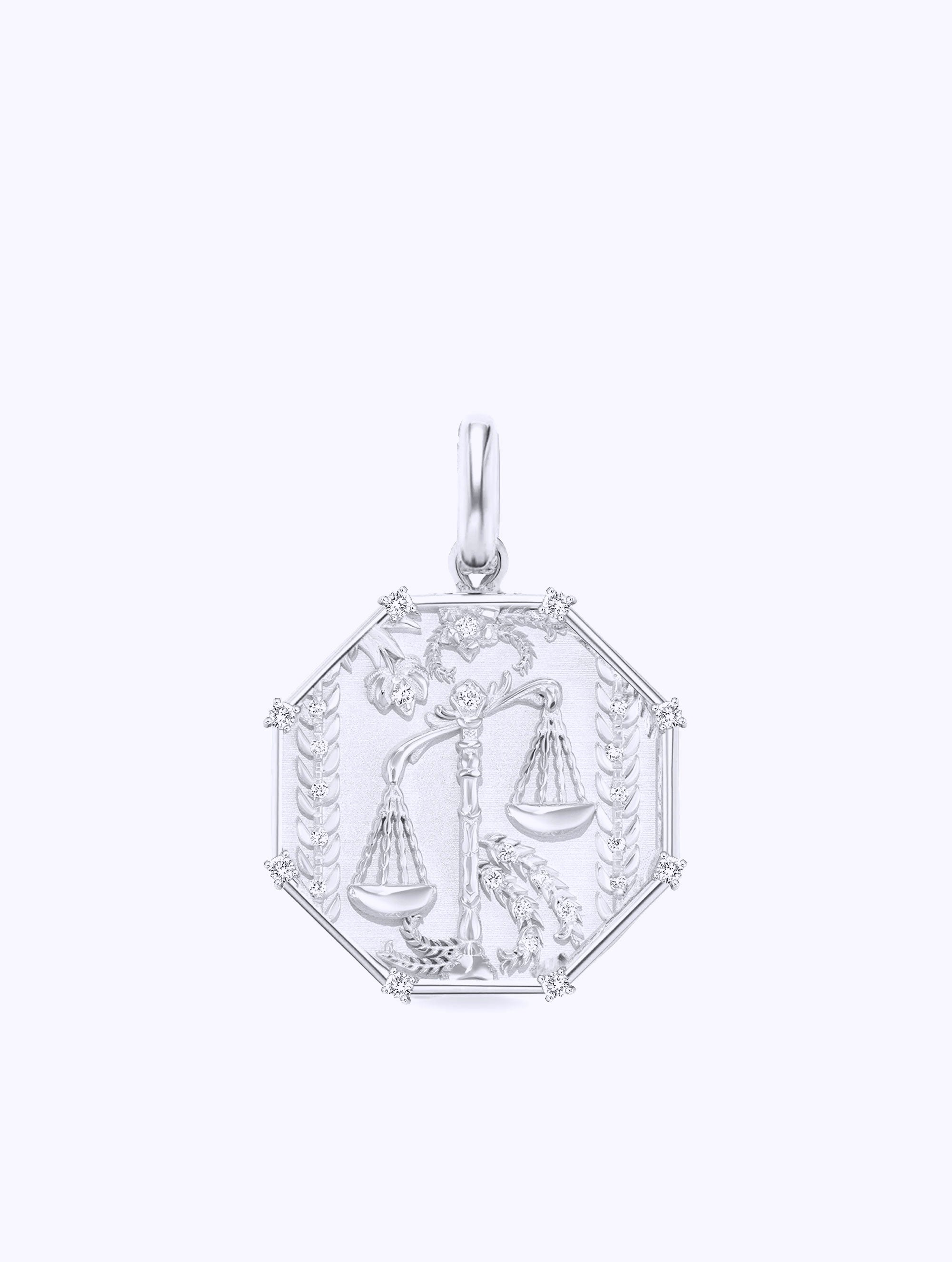 8 DIAMOND TALISMAN ZODIAC MEDALLION