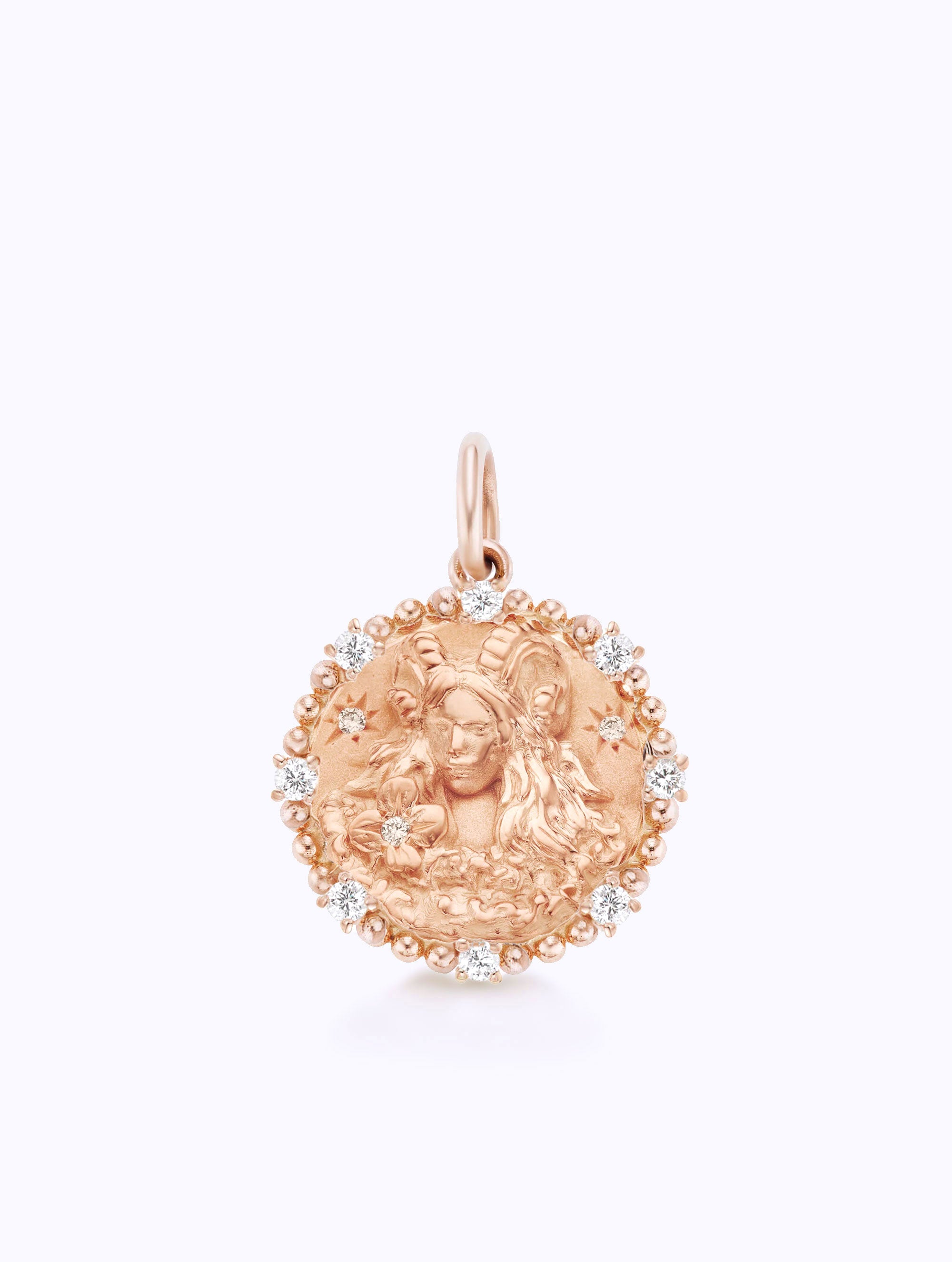 8 DIAMOND ZODIAC MEDALLION