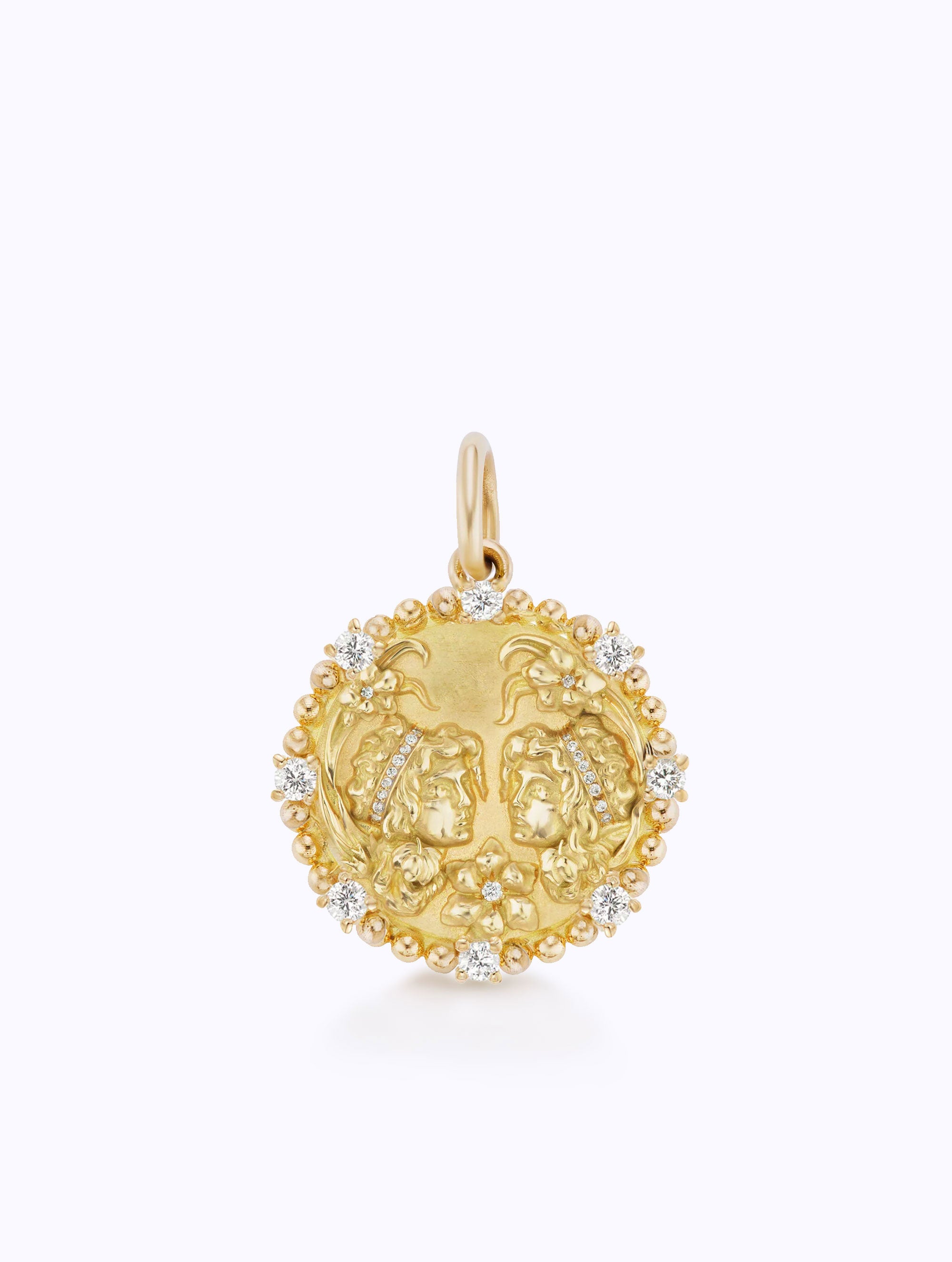 8 DIAMOND ZODIAC MEDALLION