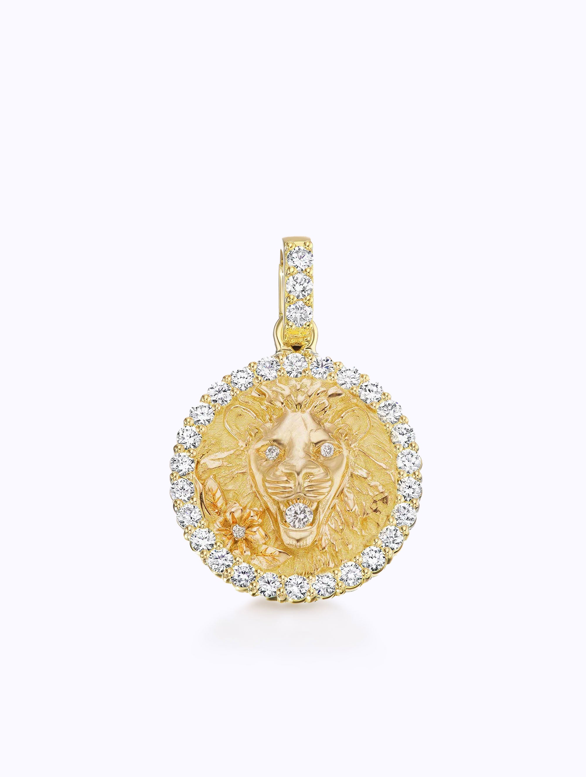 ALL DIAMOND ZODIAC MEDALLION