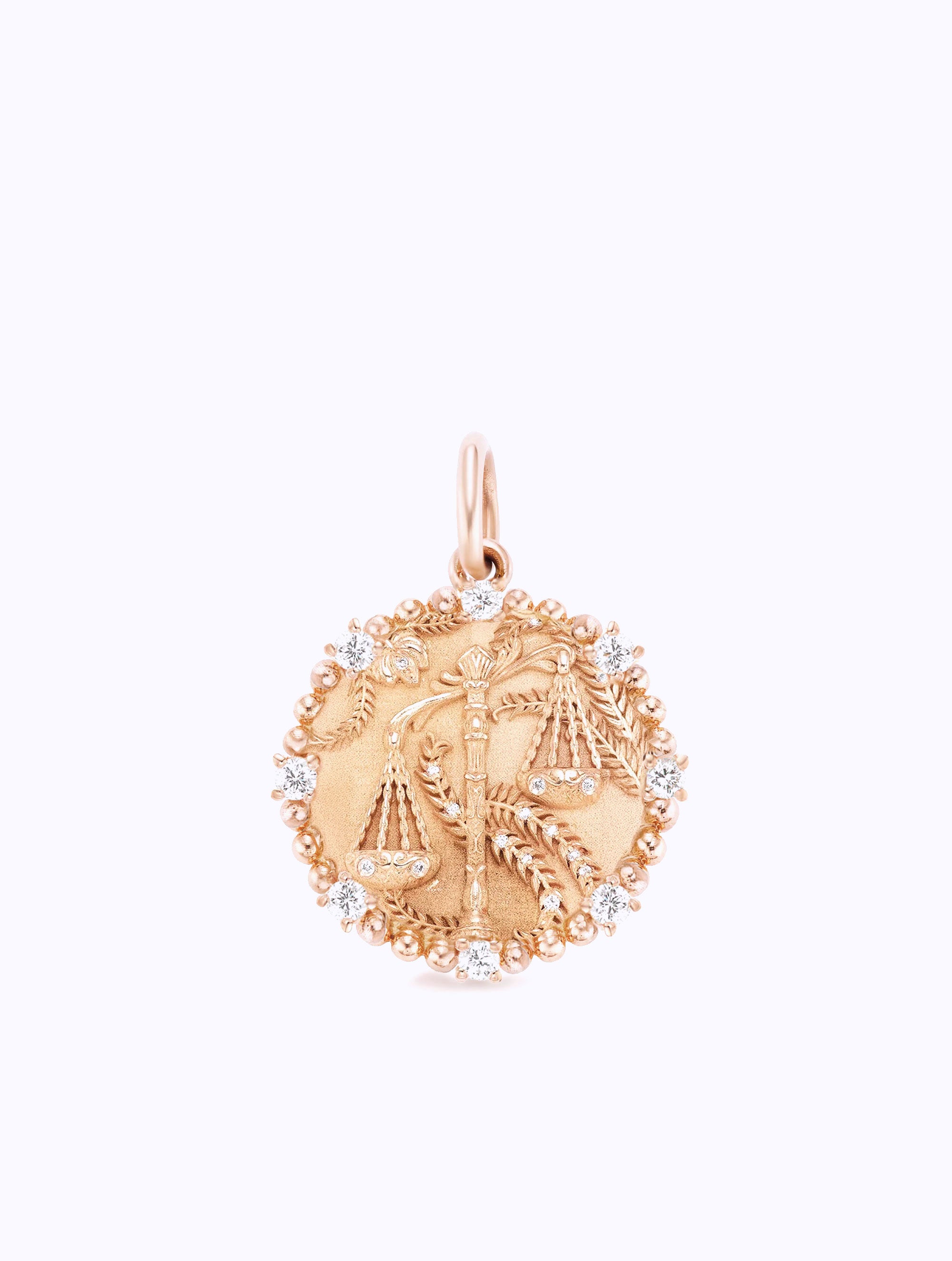 8 DIAMOND ZODIAC MEDALLION