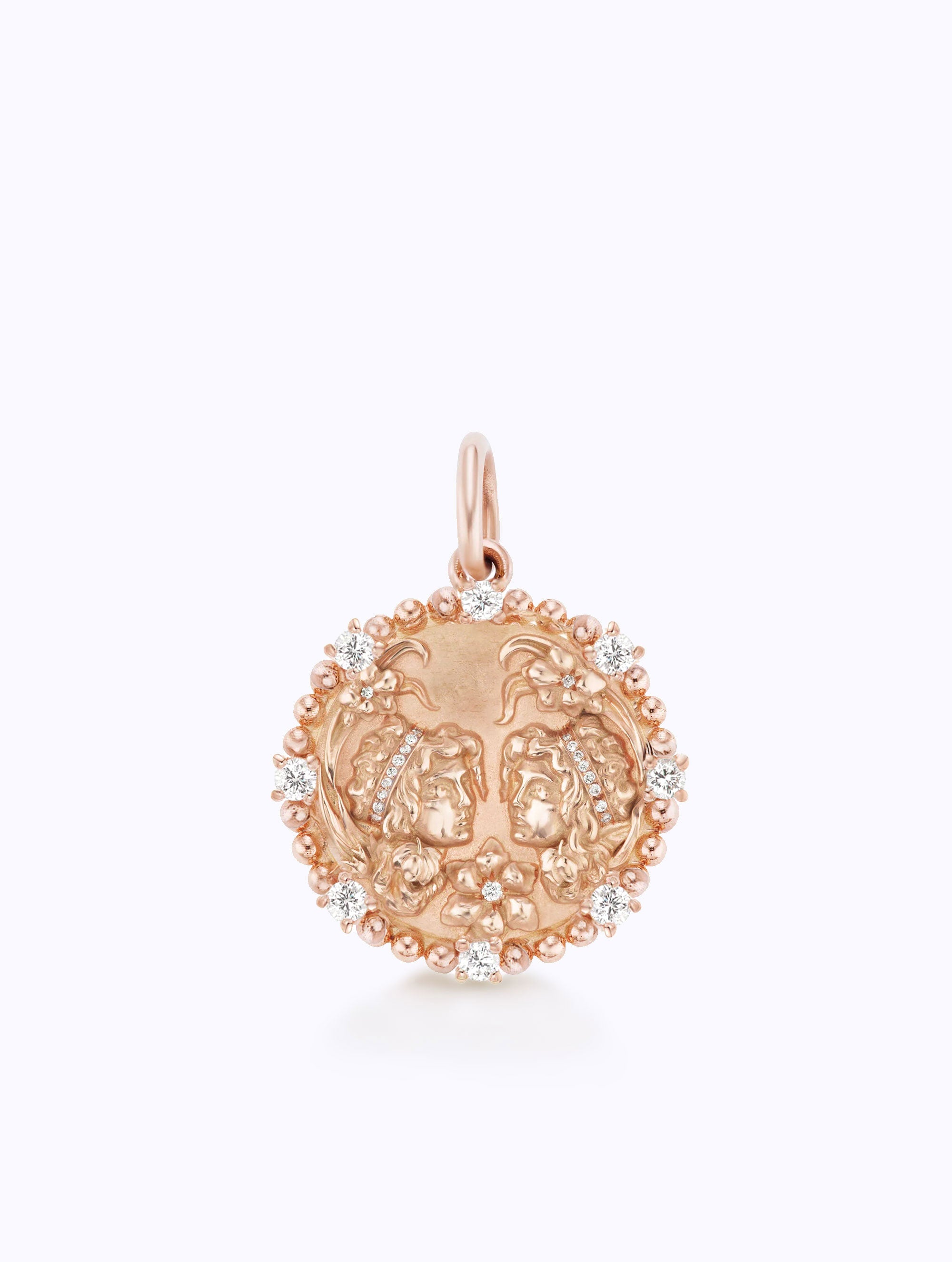 8 DIAMOND ZODIAC MEDALLION