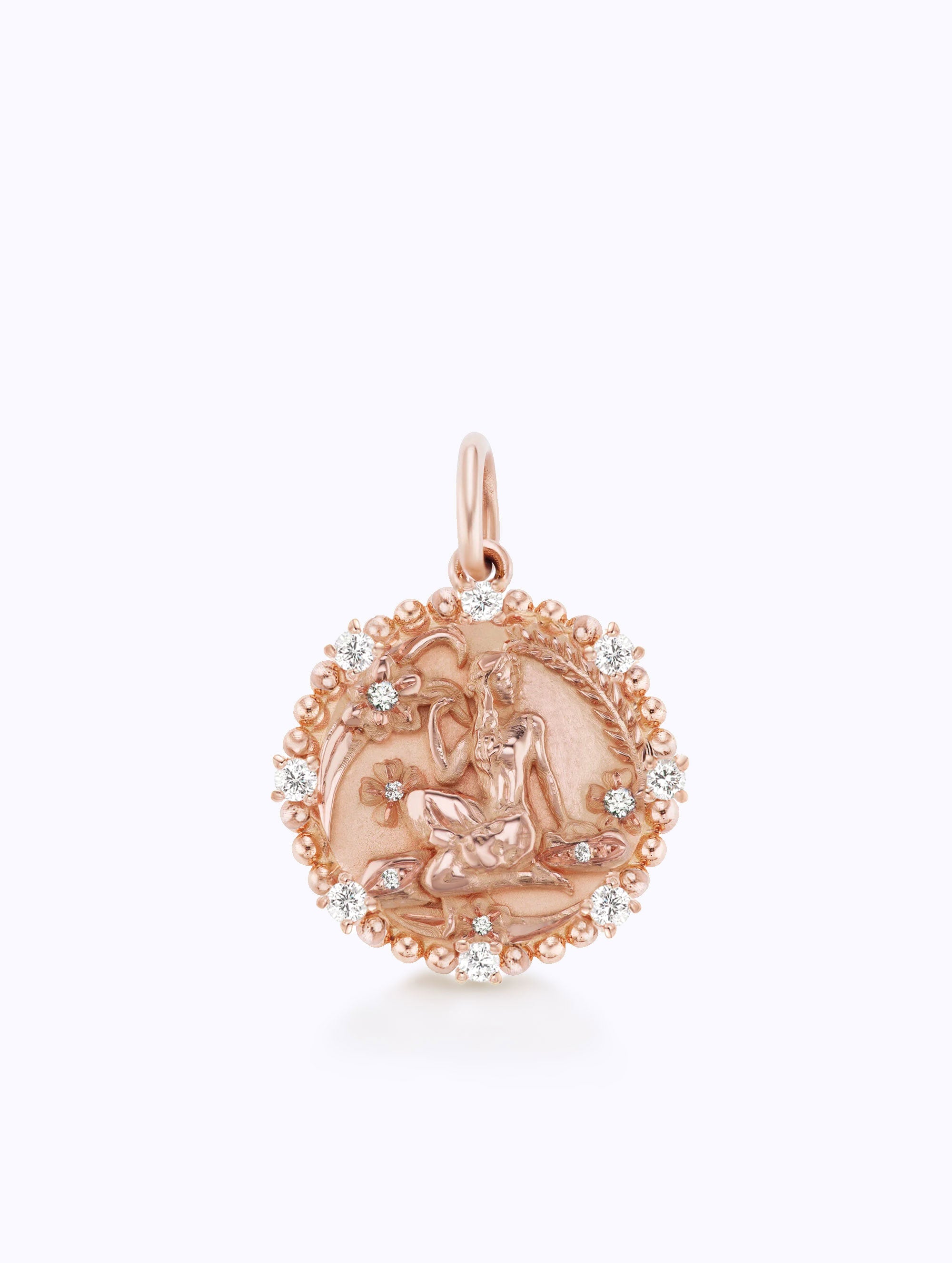 8 DIAMOND ZODIAC MEDALLION