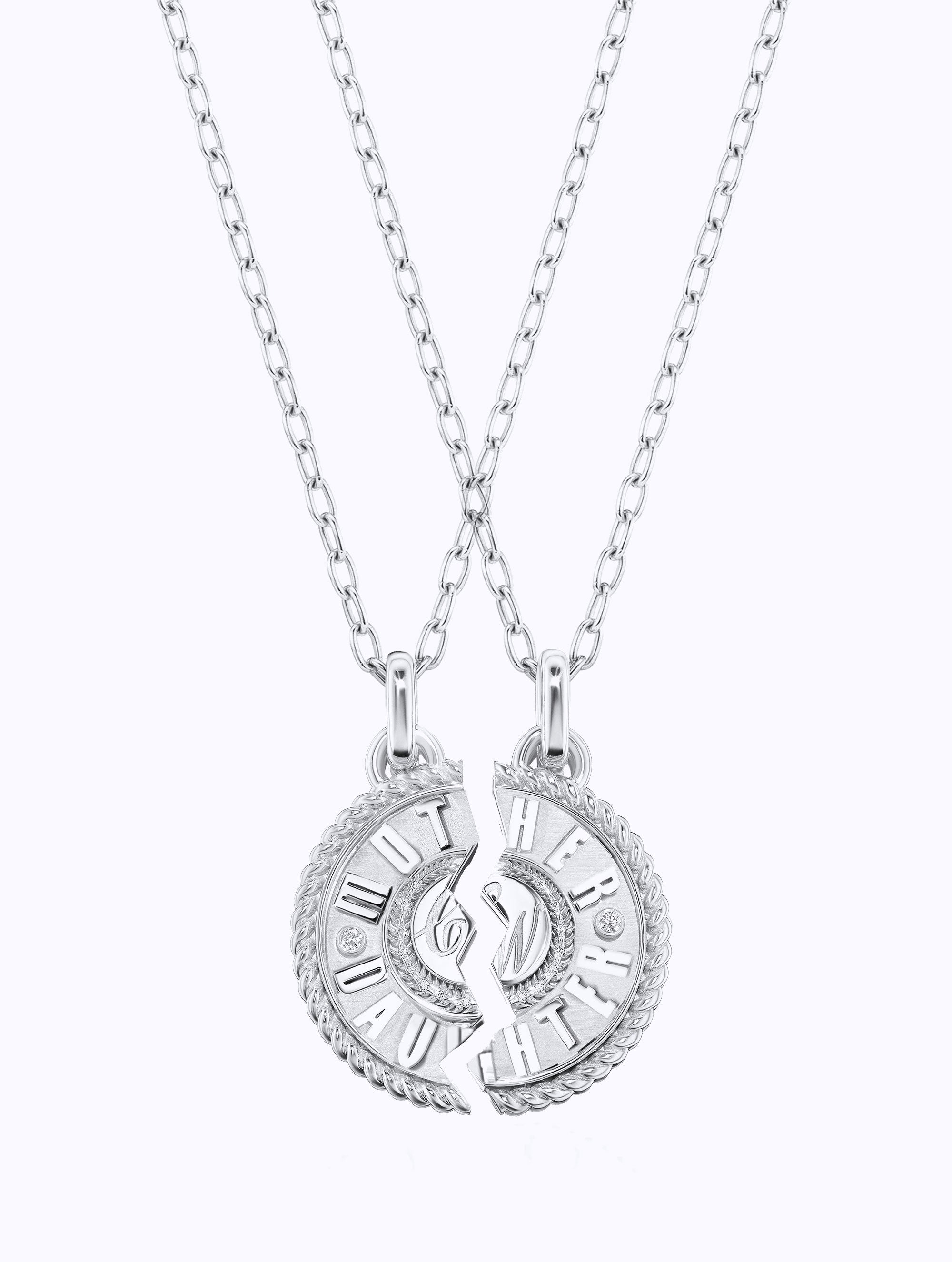 'MOTHER DAUGHTER' DUET MEDALLION SET
