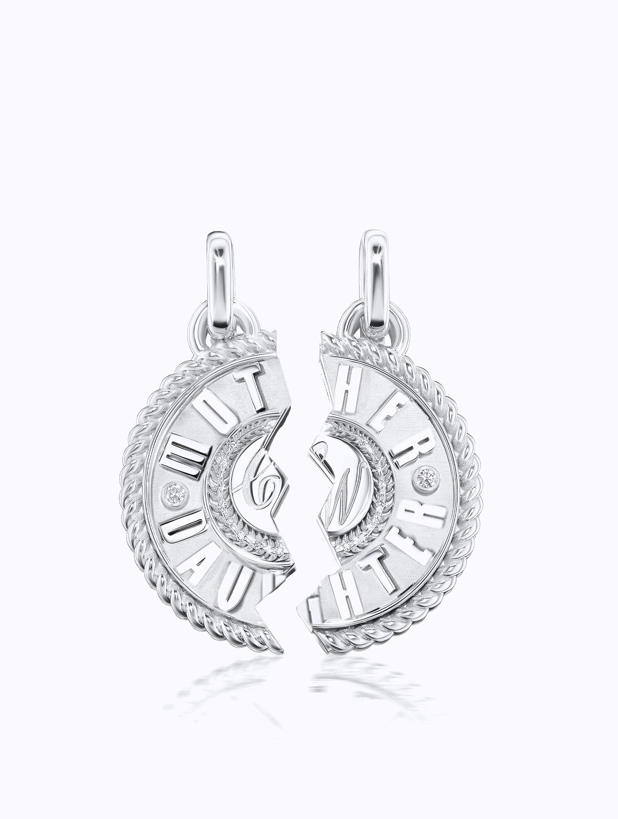 'MOTHER DAUGHTER' DUET MEDALLION SET