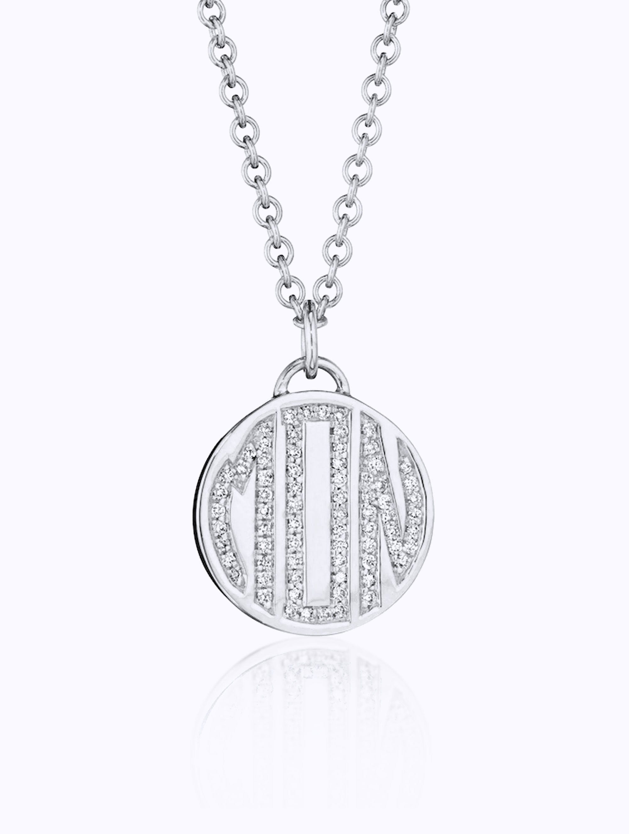 MEMOIR DIAMOND MONOGRAM MEDALLION
