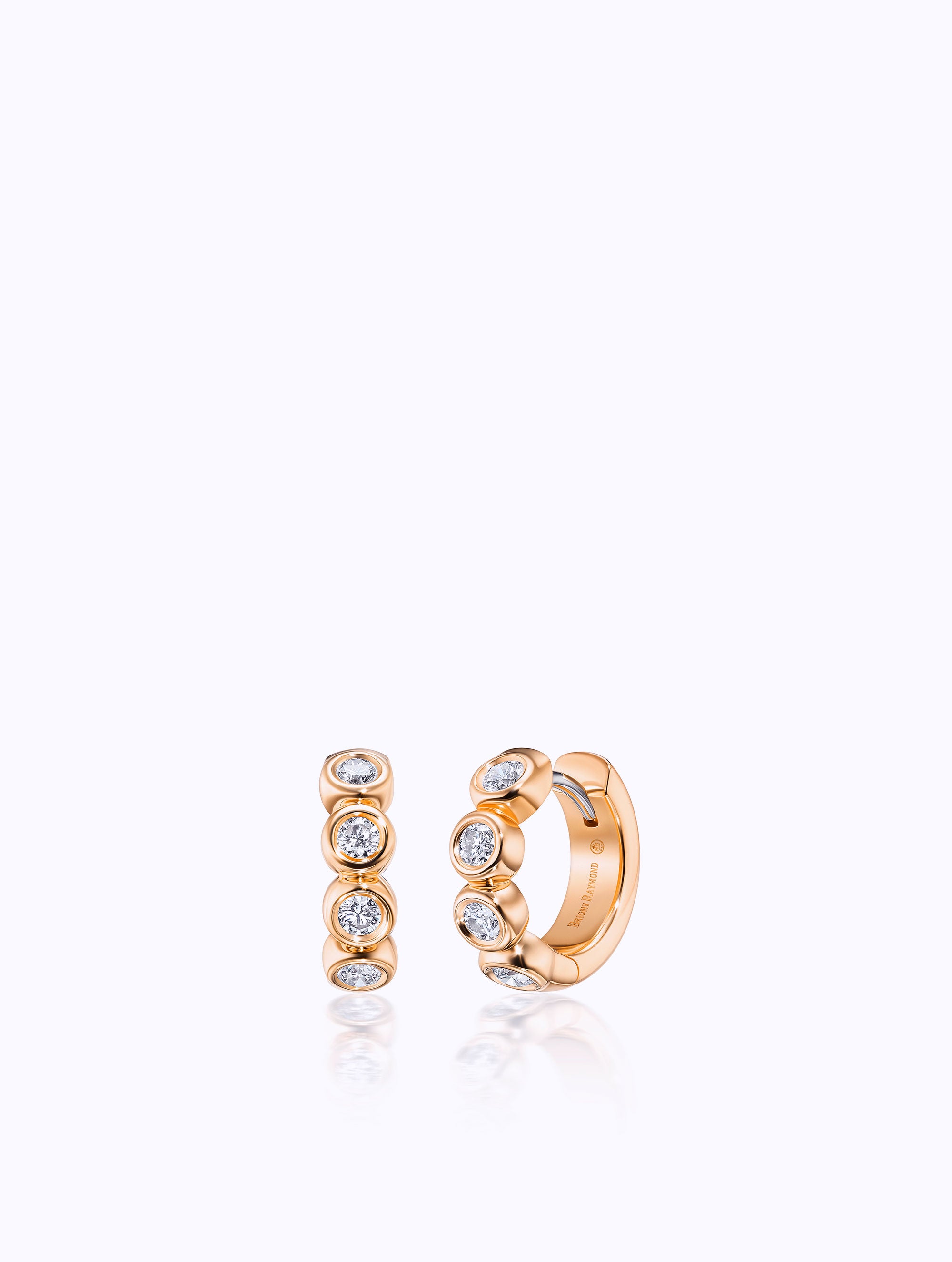Mini Sloan Diamond Huggie HOOP EARRINGS