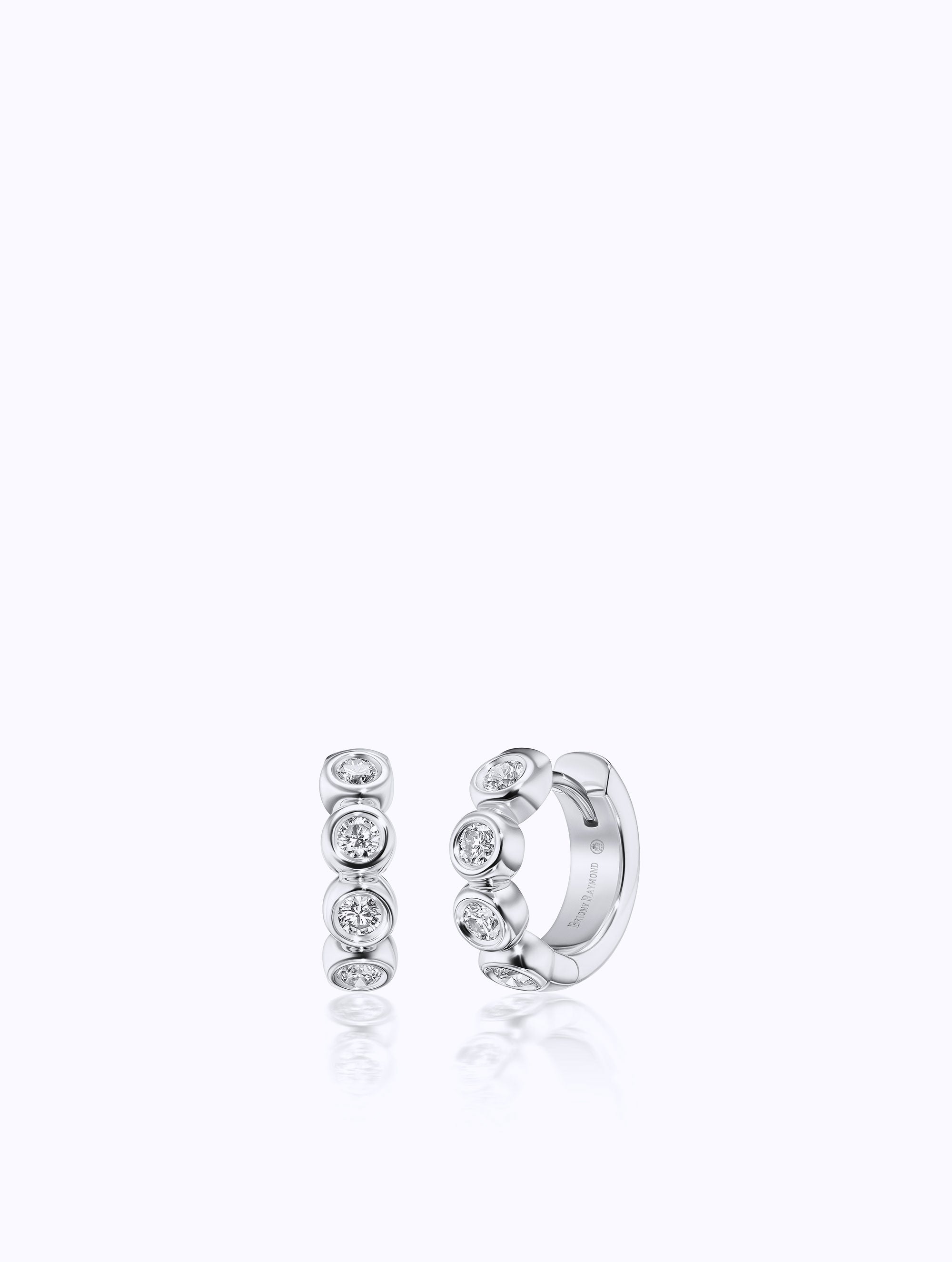 Mini Sloan Diamond Huggie HOOP EARRINGS