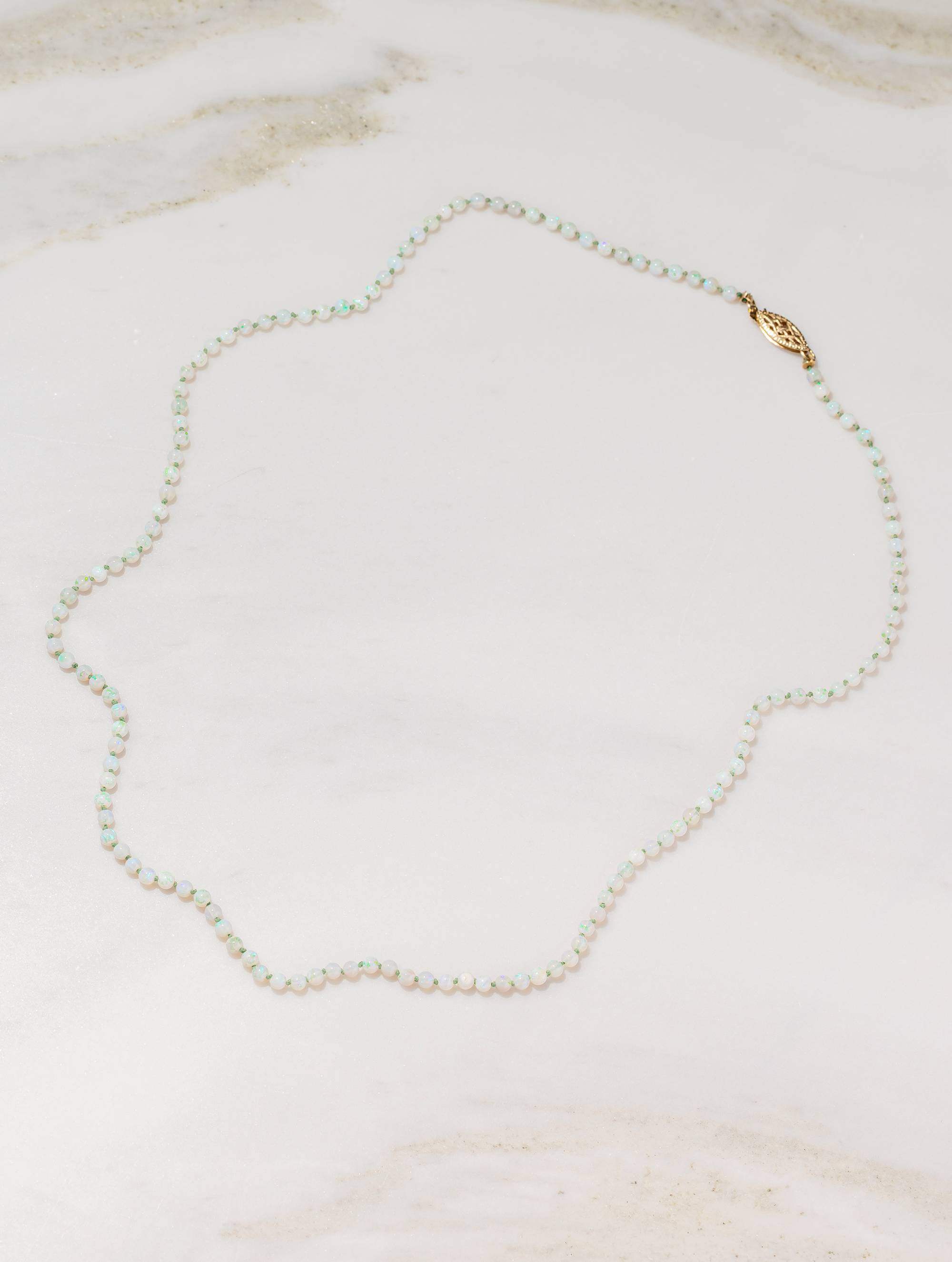 Opal Bead Necklace, Circa 1950s-1960s