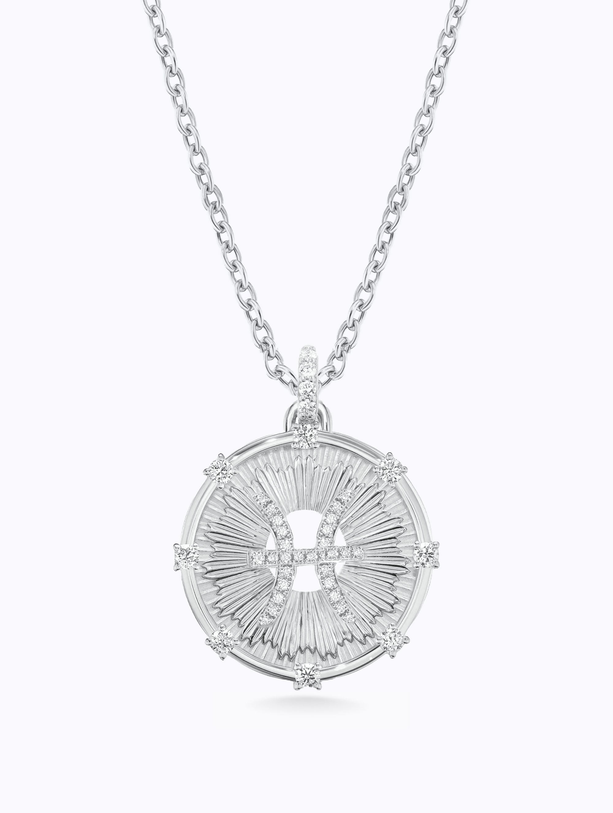 Aurora Diamond Zodiac Medallion