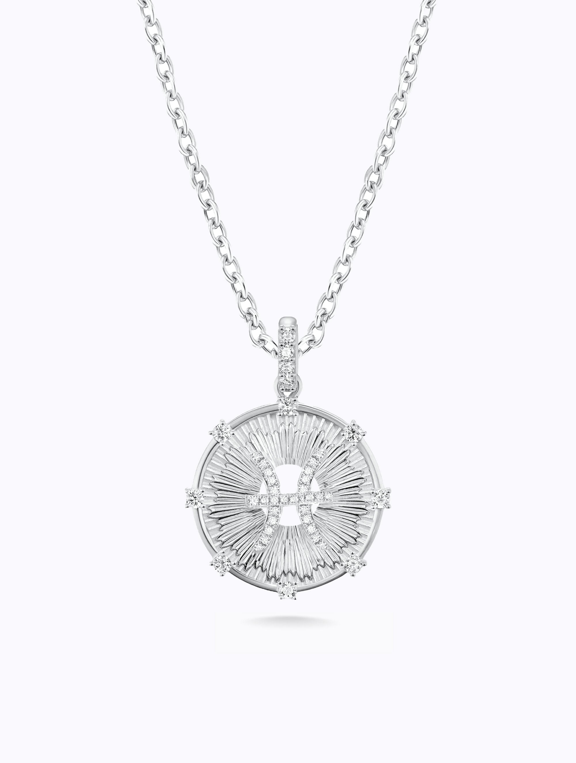 Aurora Diamond Zodiac Medallion