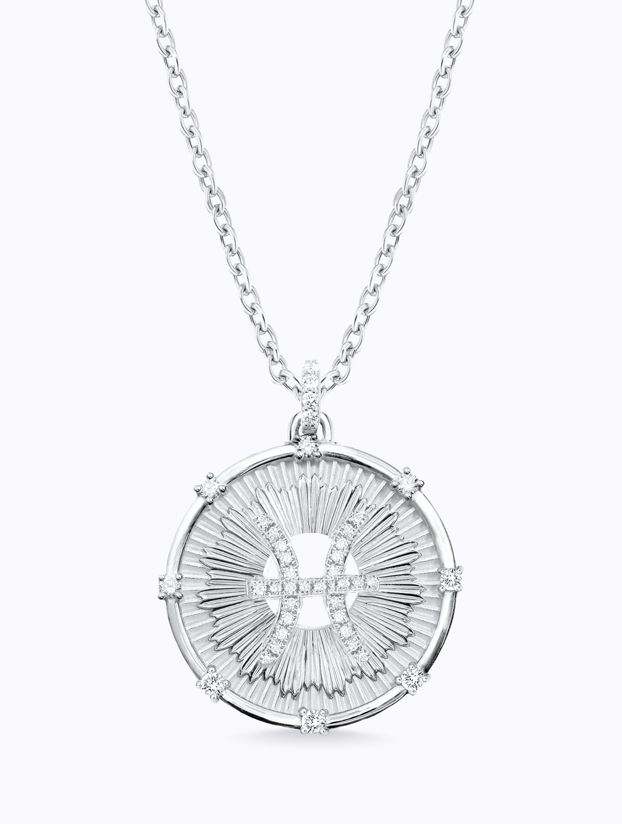 Aurora Diamond Zodiac Medallion
