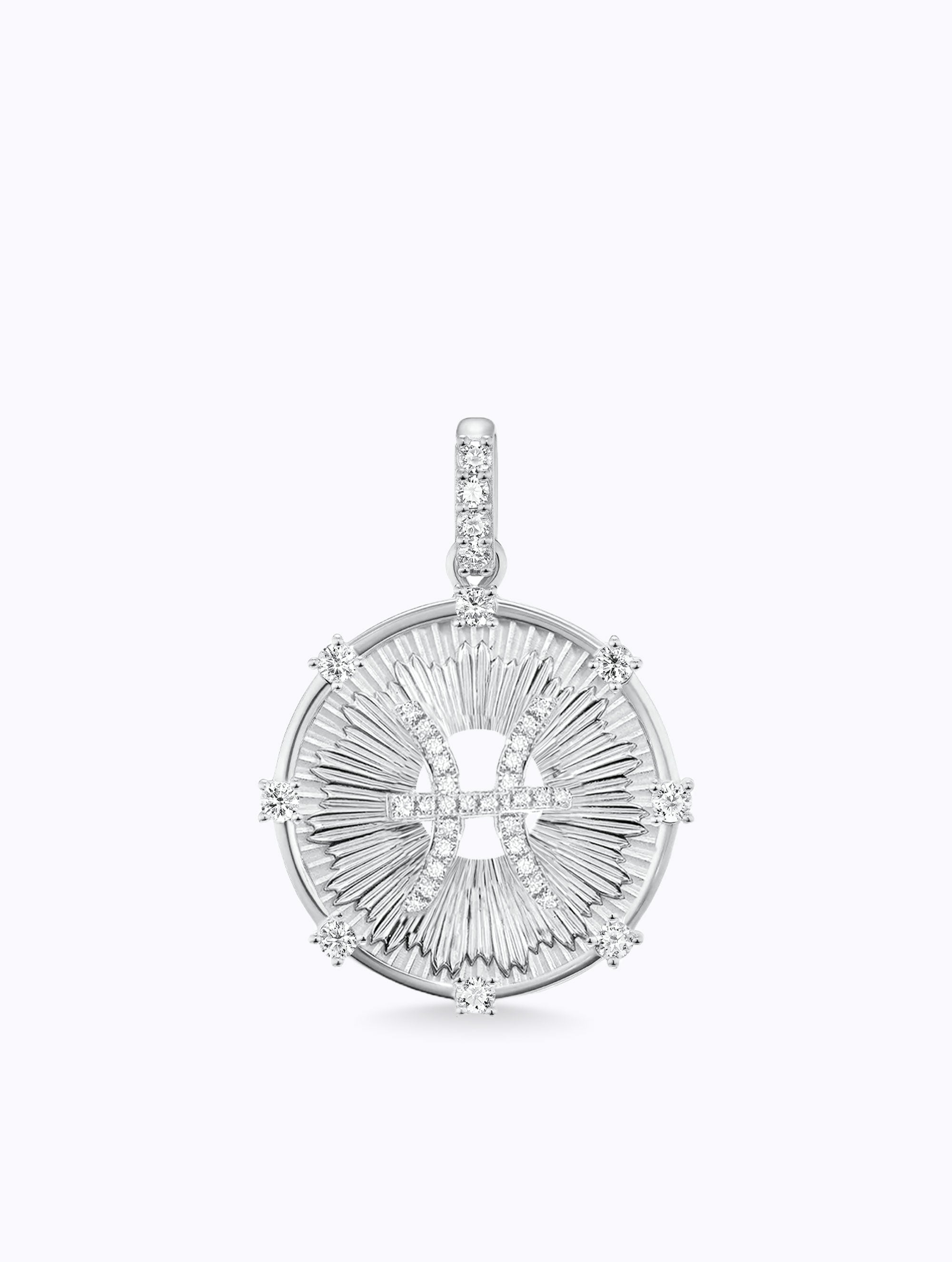 Aurora Diamond Zodiac Medallion