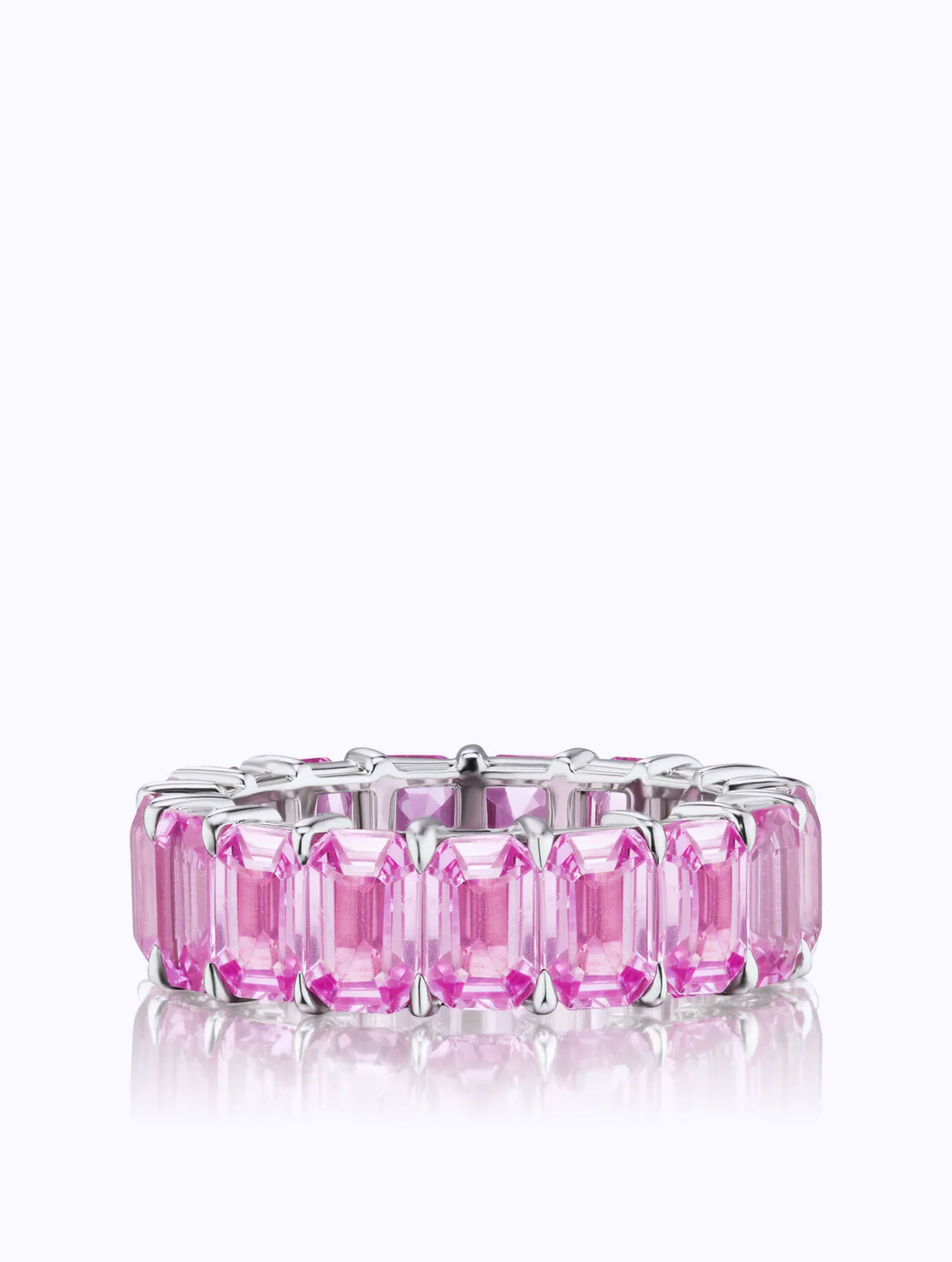 PINK SAPPHIRE ETERNITY BAND