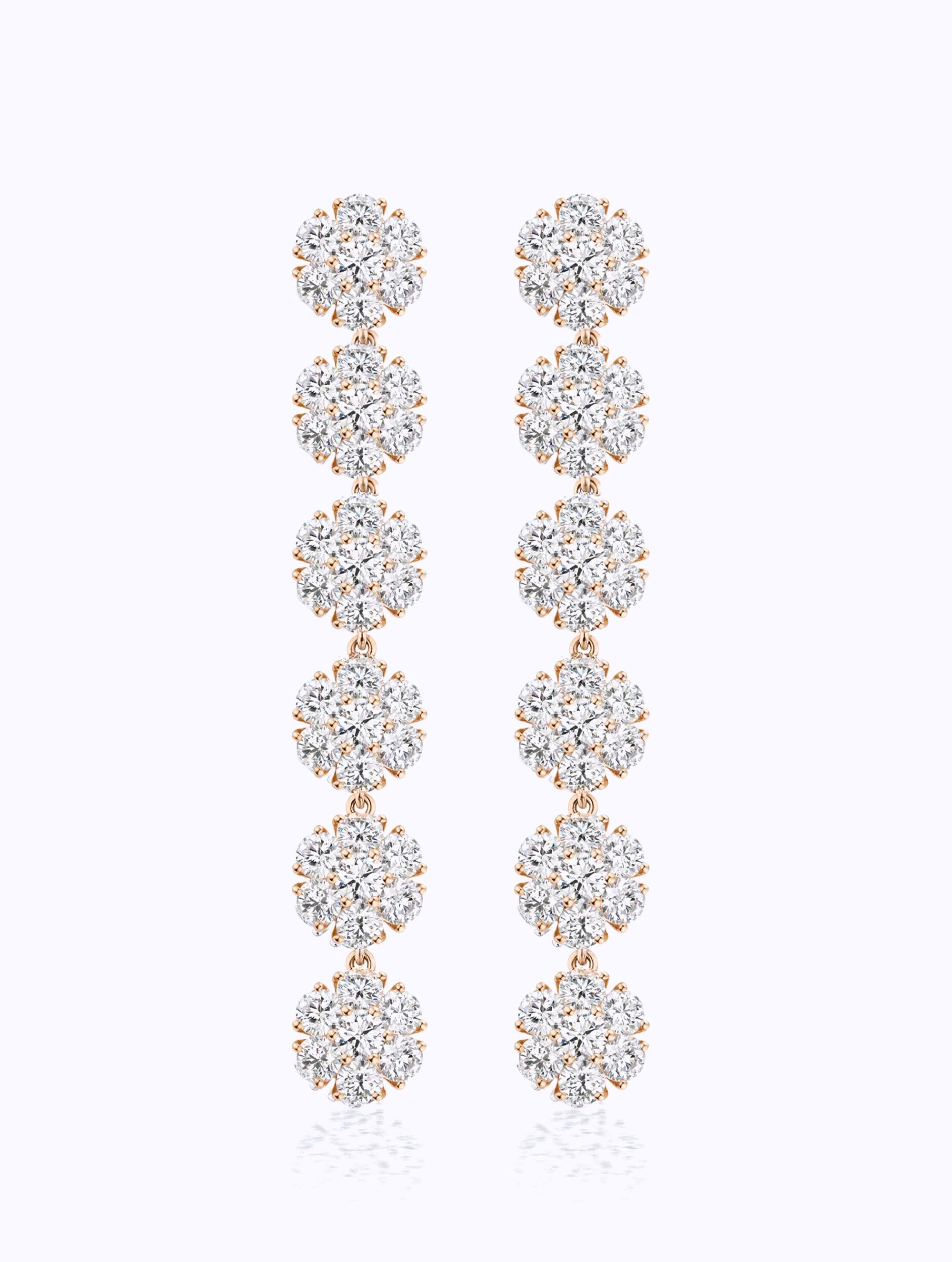 JUMBO POSEY DIAMOND BOUQUET EARRINGS