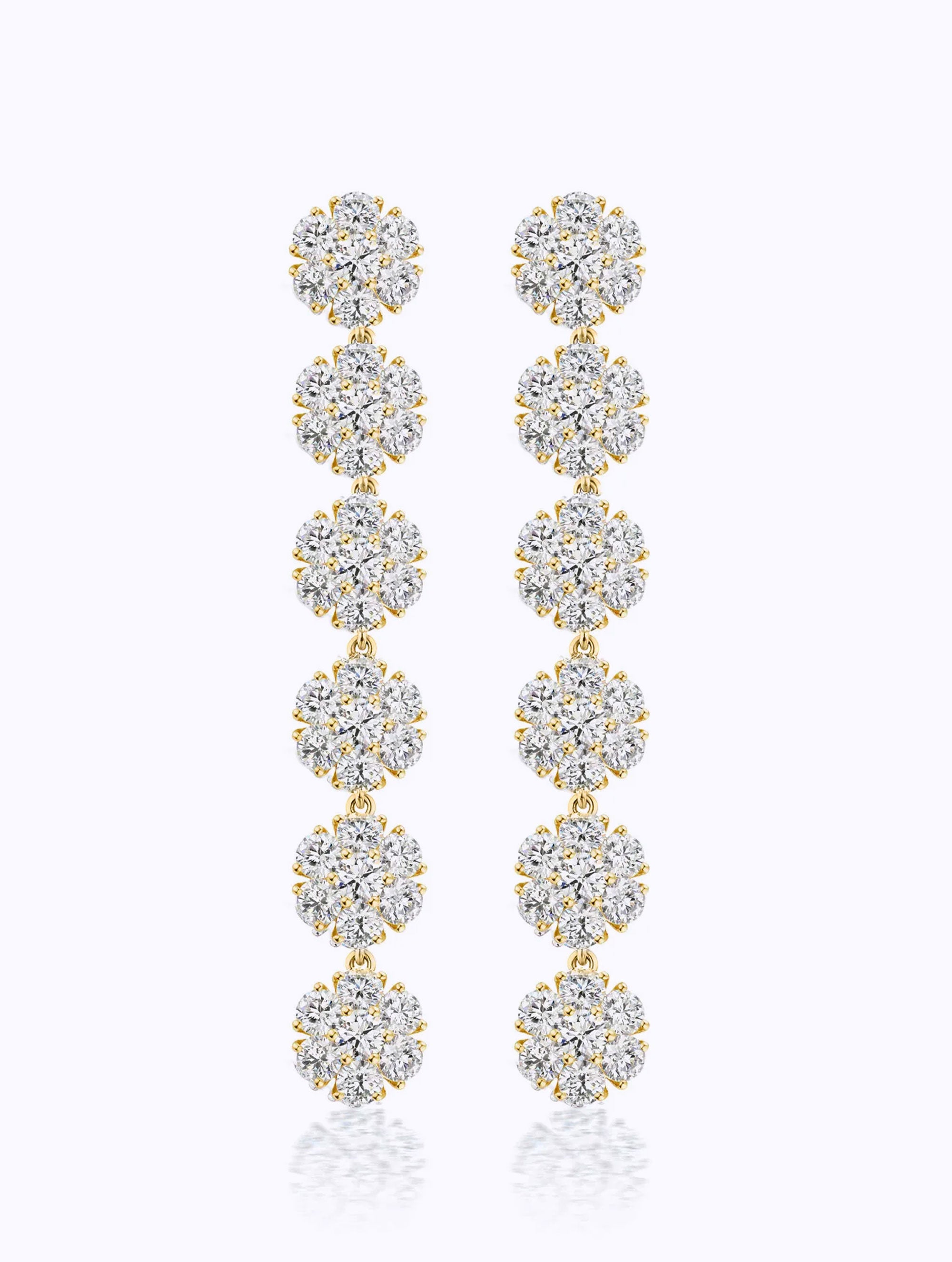 JUMBO POSEY DIAMOND BOUQUET EARRINGS