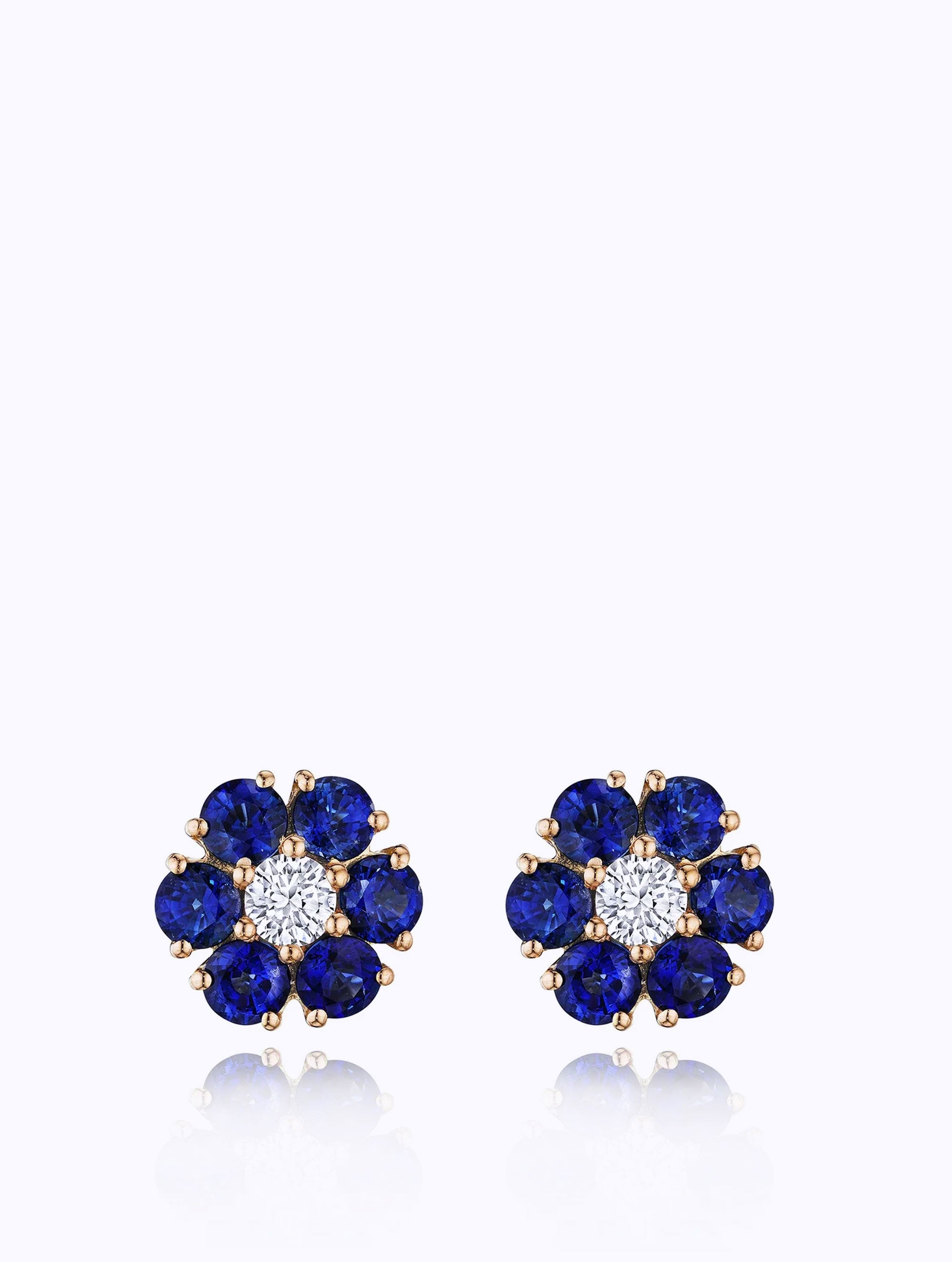 POSEY SAPPHIRE & DIAMOND EARRINGS