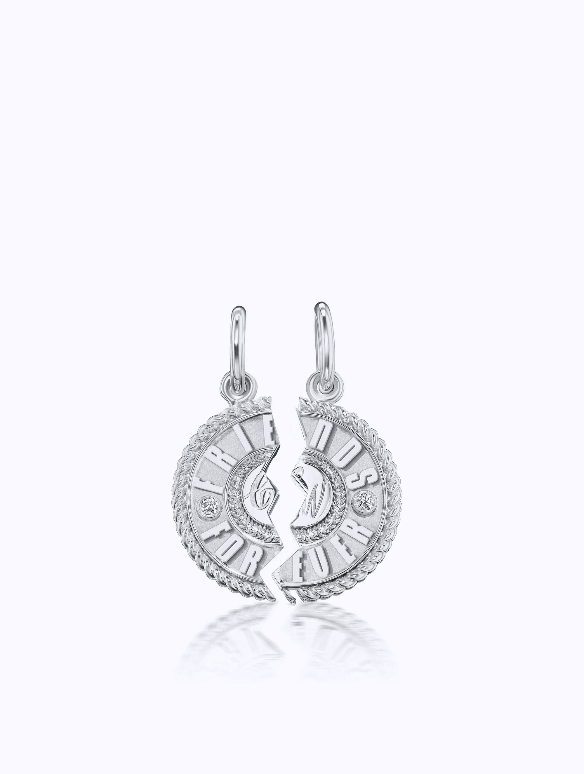 'FRIENDS FOREVER' DUET MEDALLION SET