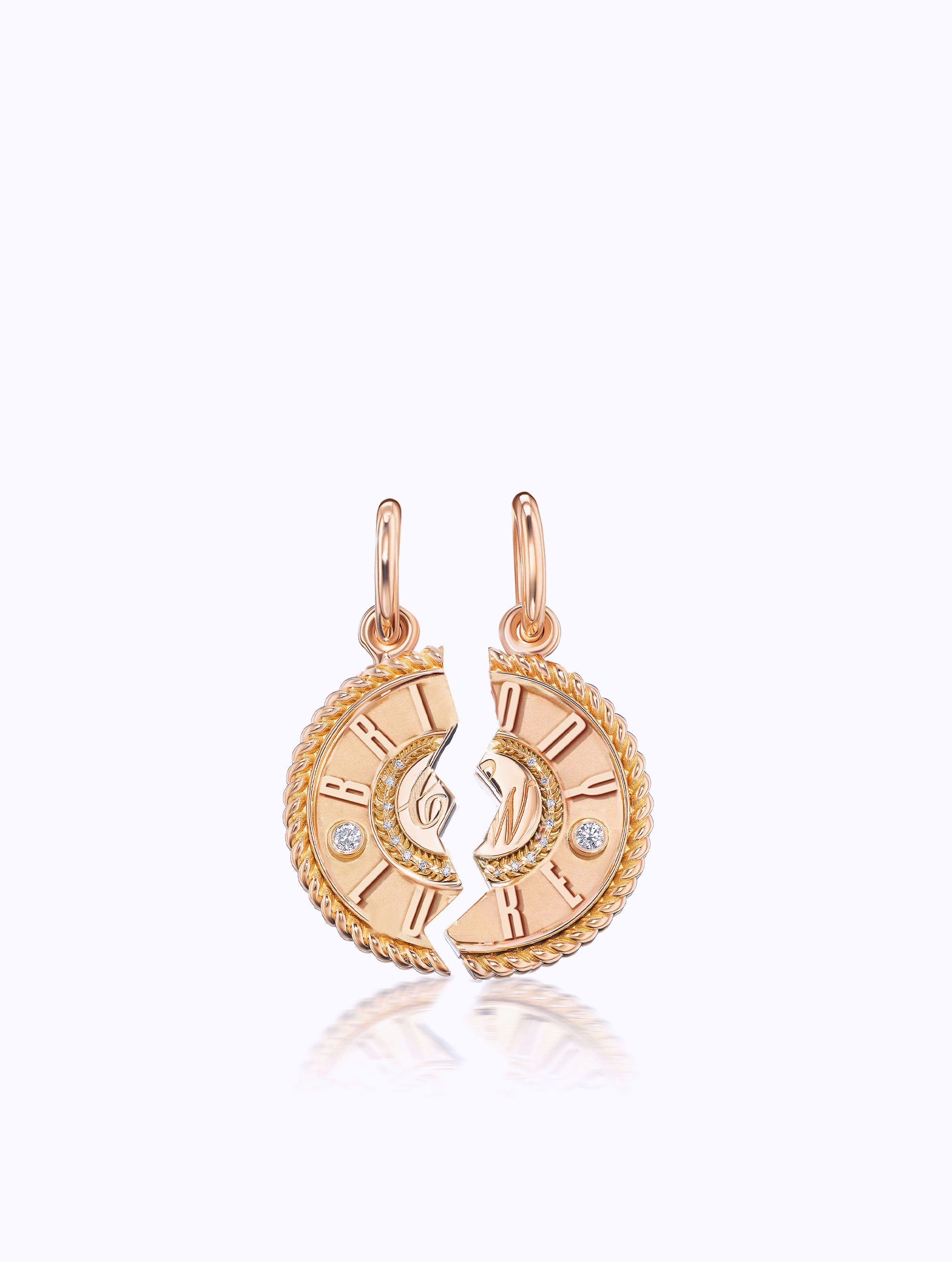 DOUBLE NAME DUET MEDALLION SET