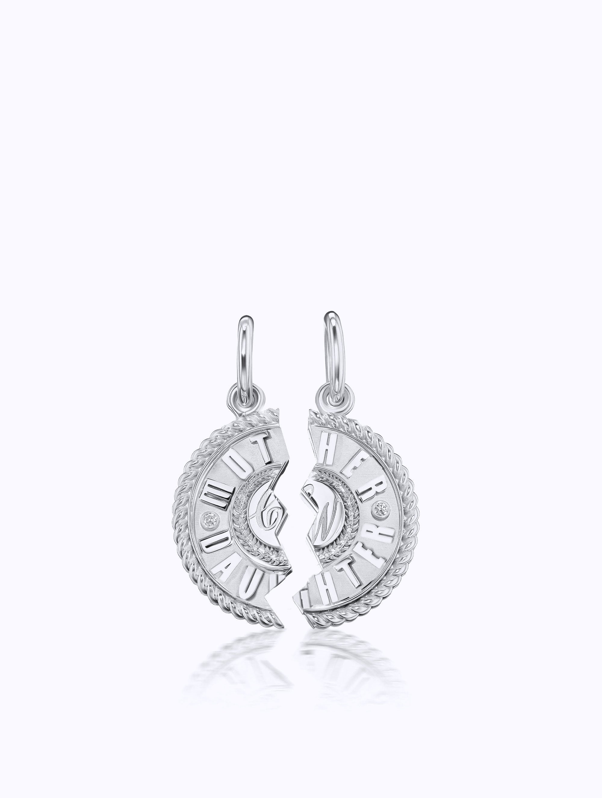 'MOTHER DAUGHTER' DUET MEDALLION SET