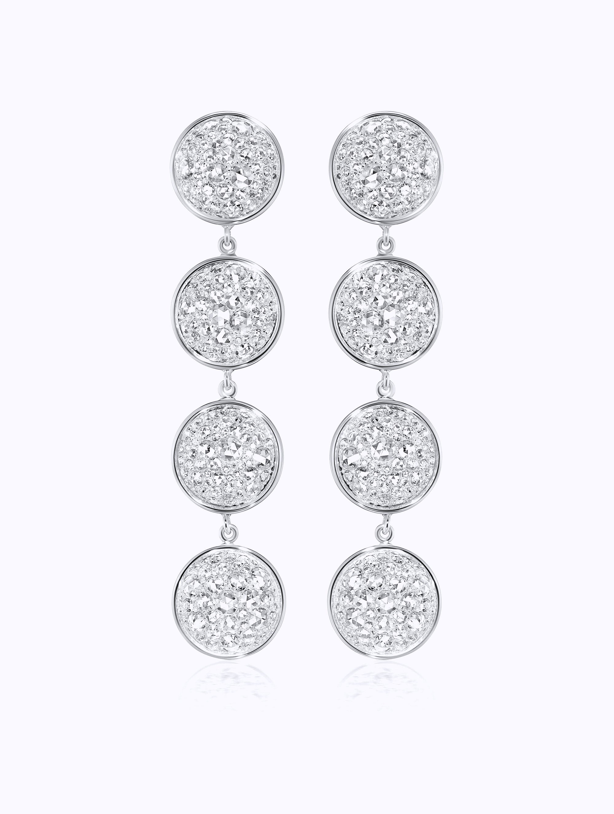 SLOAN ROSE CUT DIAMOND CASCADING EARRINGS