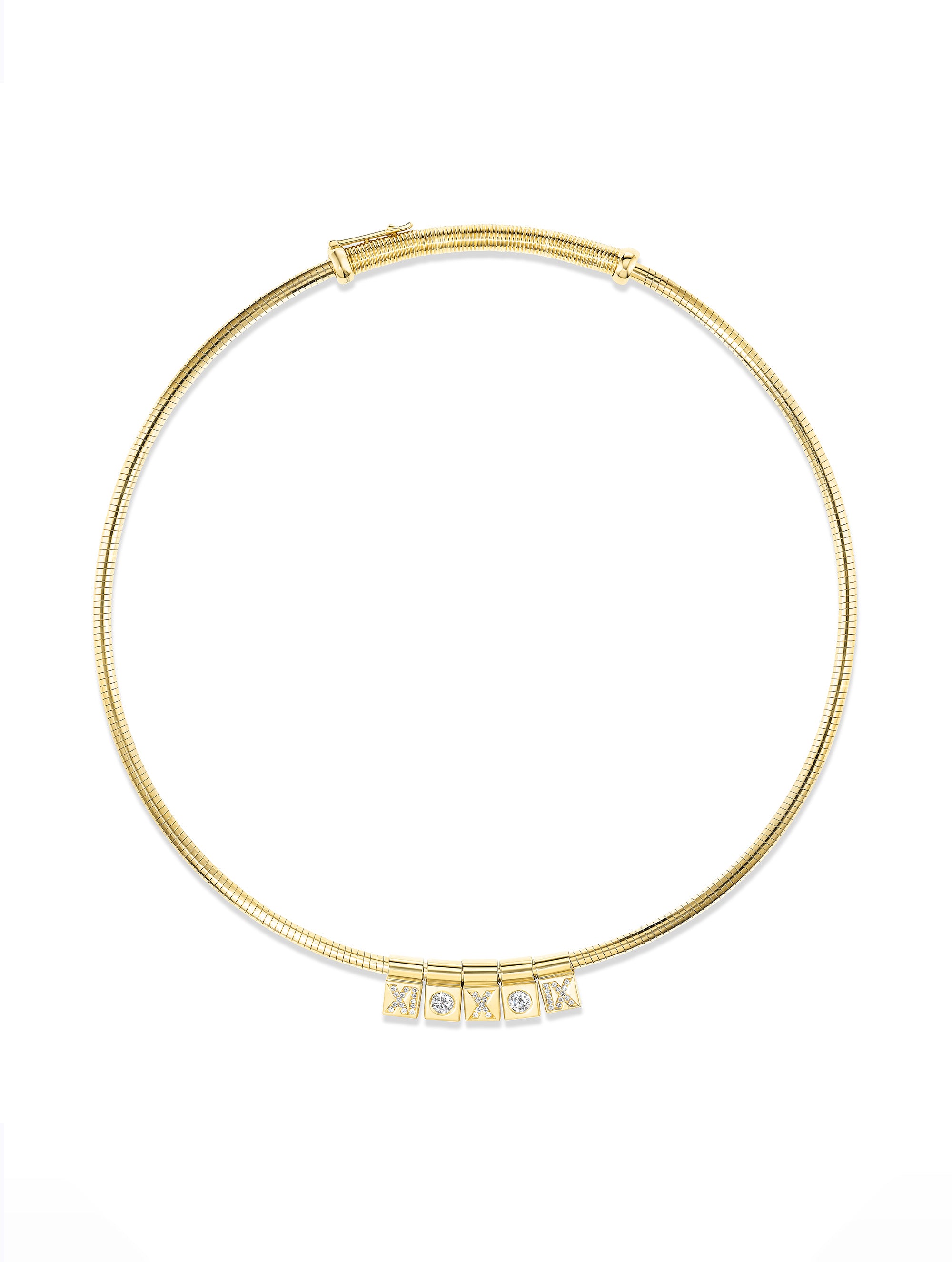 Carousel Diamond Roman Numeral Charm